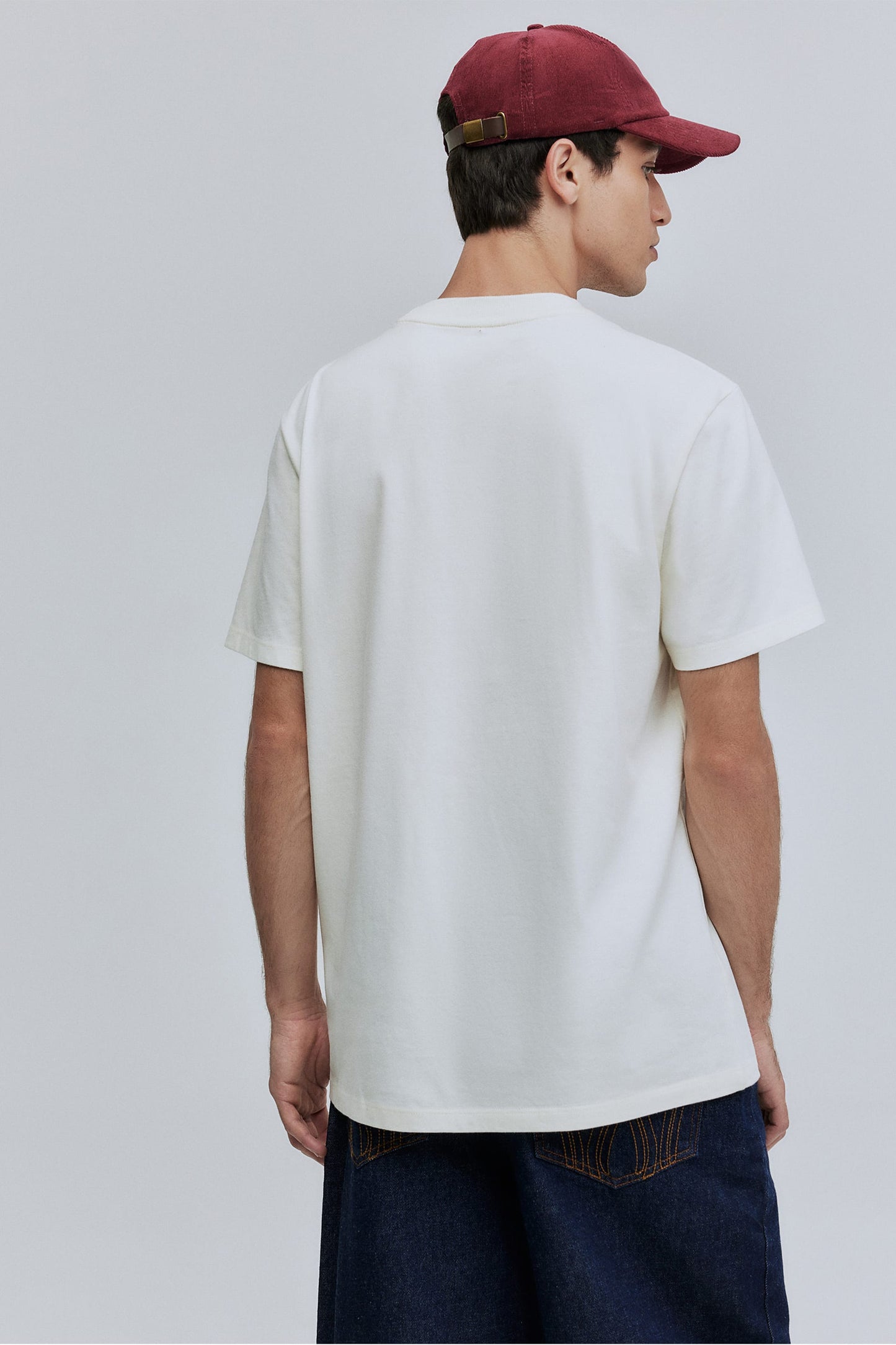 T-shirt Comfort Fit Postcard Hering + Welcome - Off White