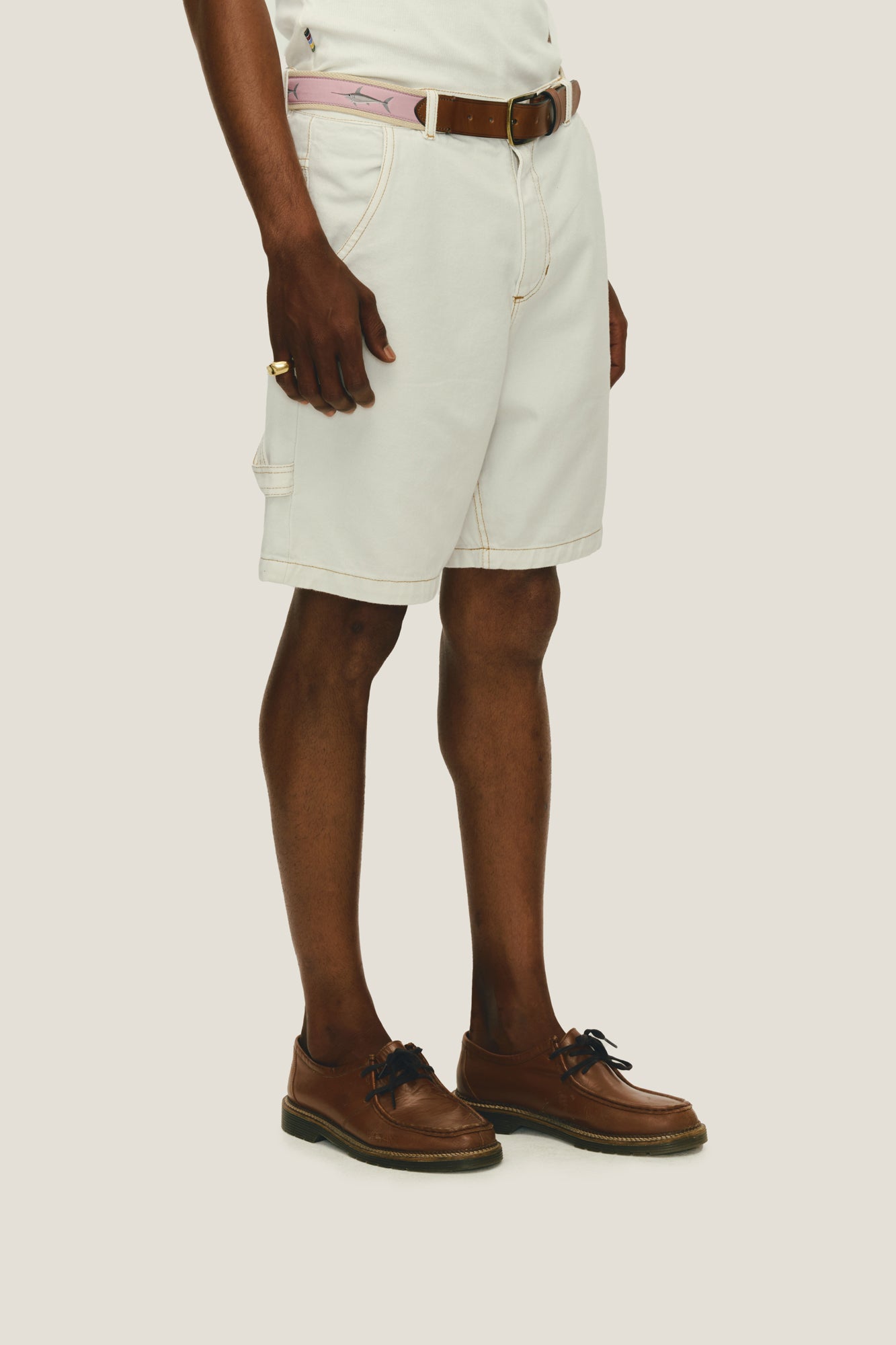 Bermuda Jeans Carpinteiro - Off White