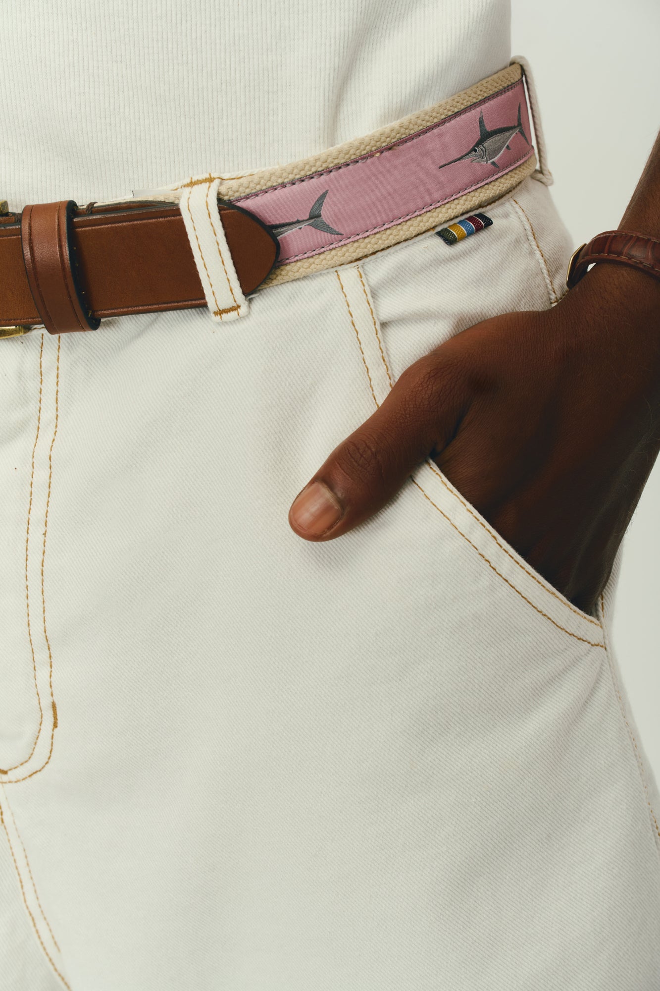 Bermuda Jeans Carpinteiro - Off White