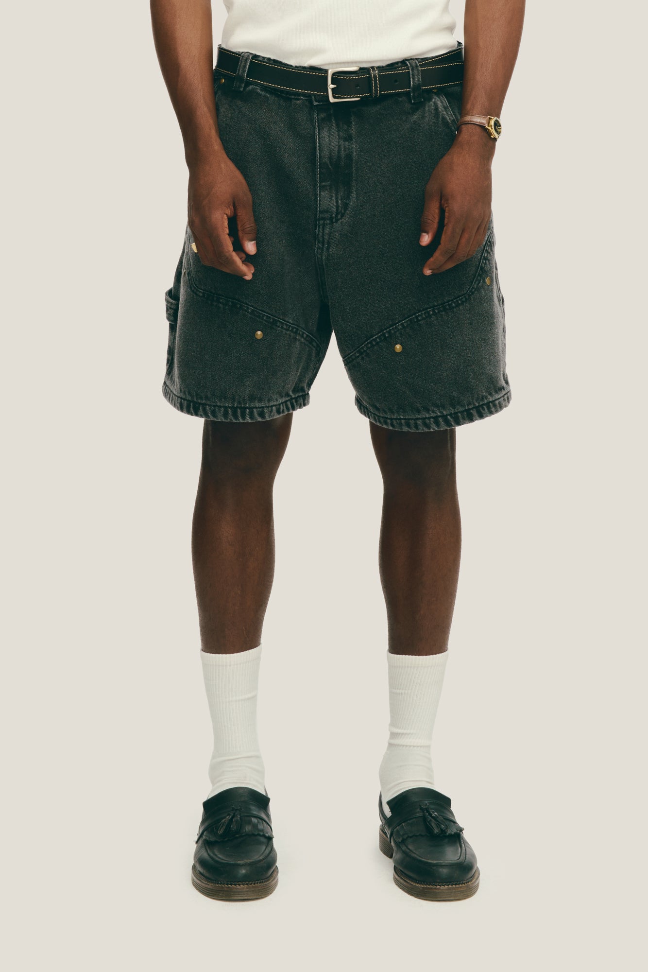 Bermuda Jeans Western - Preta