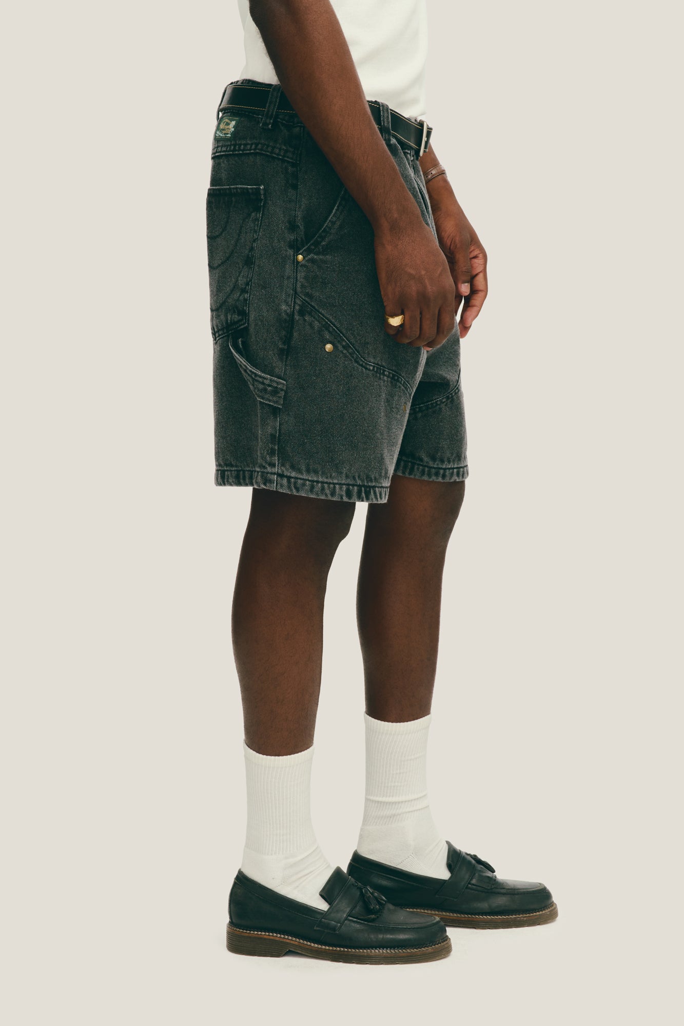 Bermuda Jeans Western - Preta