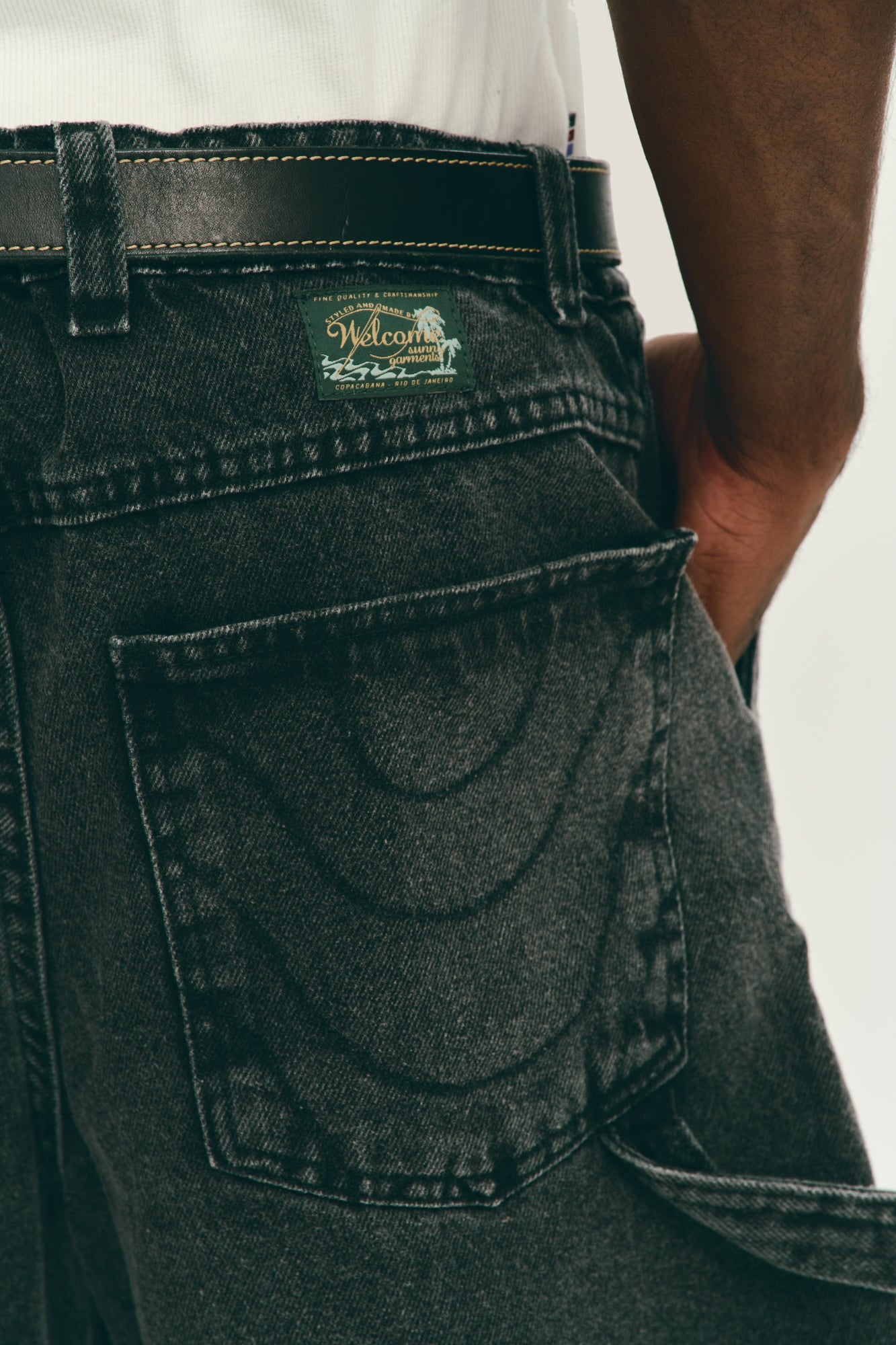 Bermuda Jeans Western - Preta