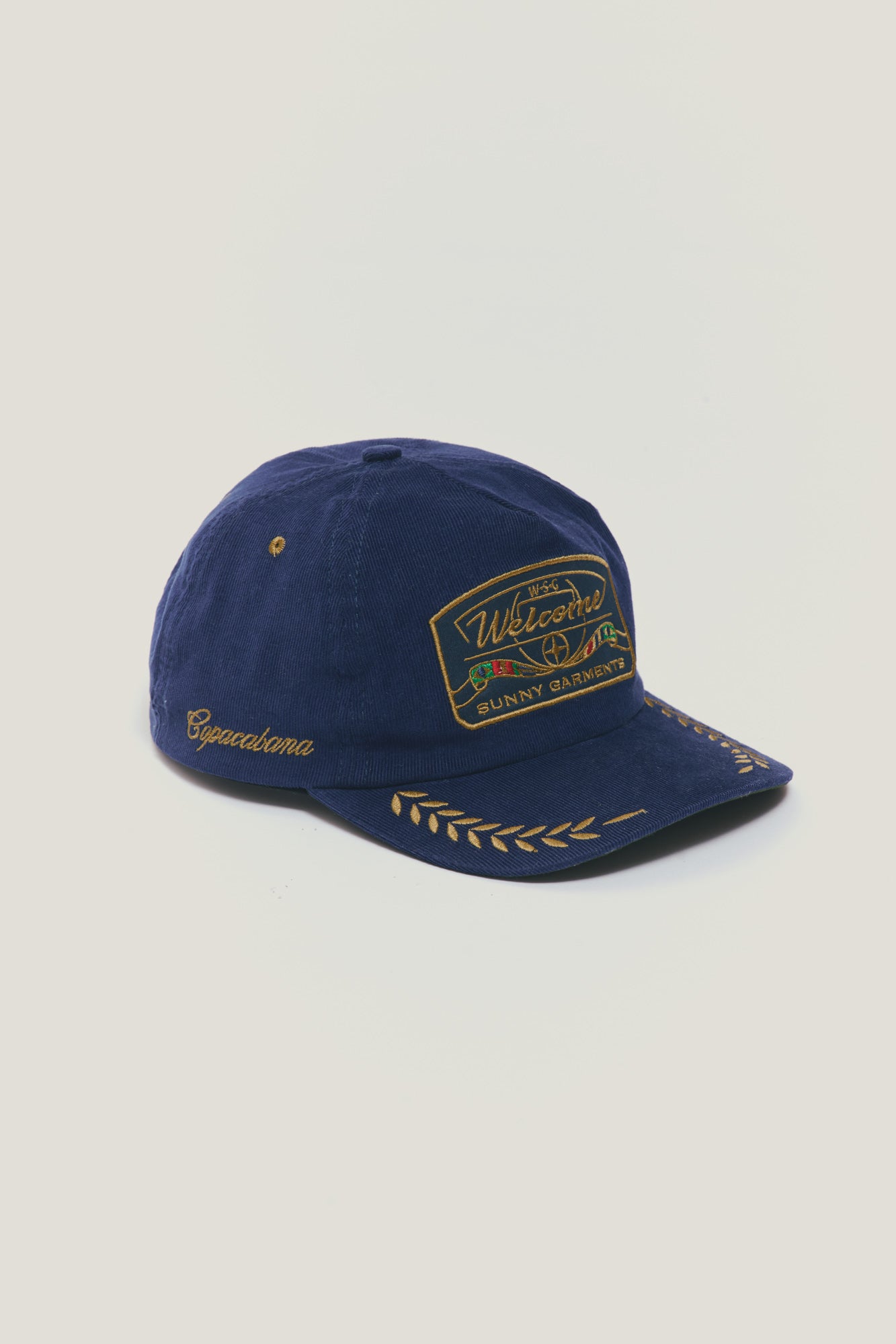 Boné Global Veludo - Azul Cobalto