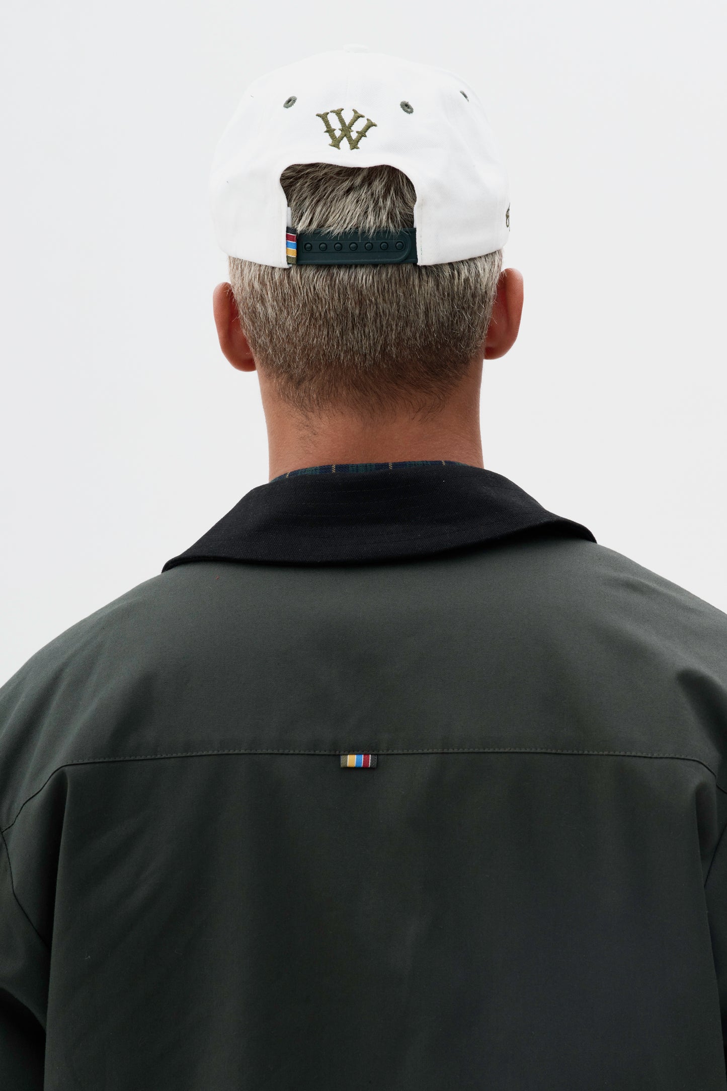 Boné Yankee - Off White e Verde