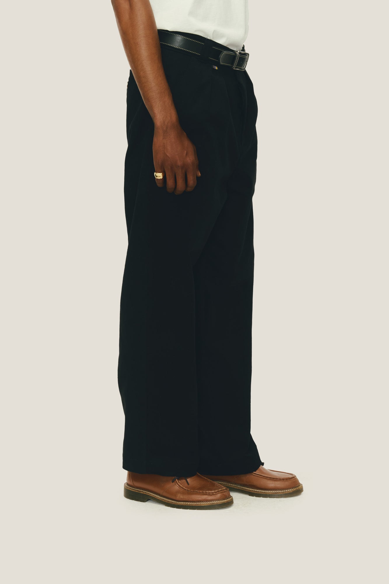 Calça Alfaiataria Dupla Prega - Preta