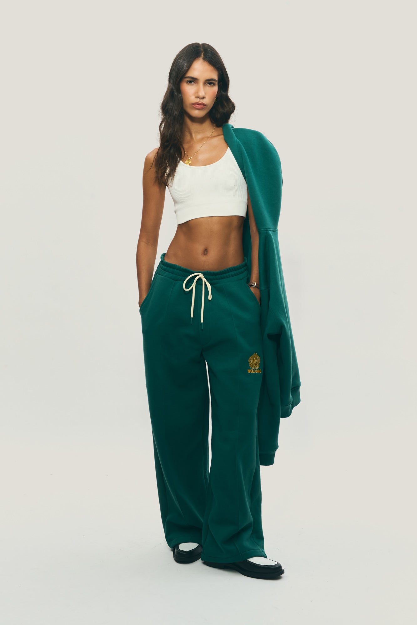 Calça Moletom Global - Verde