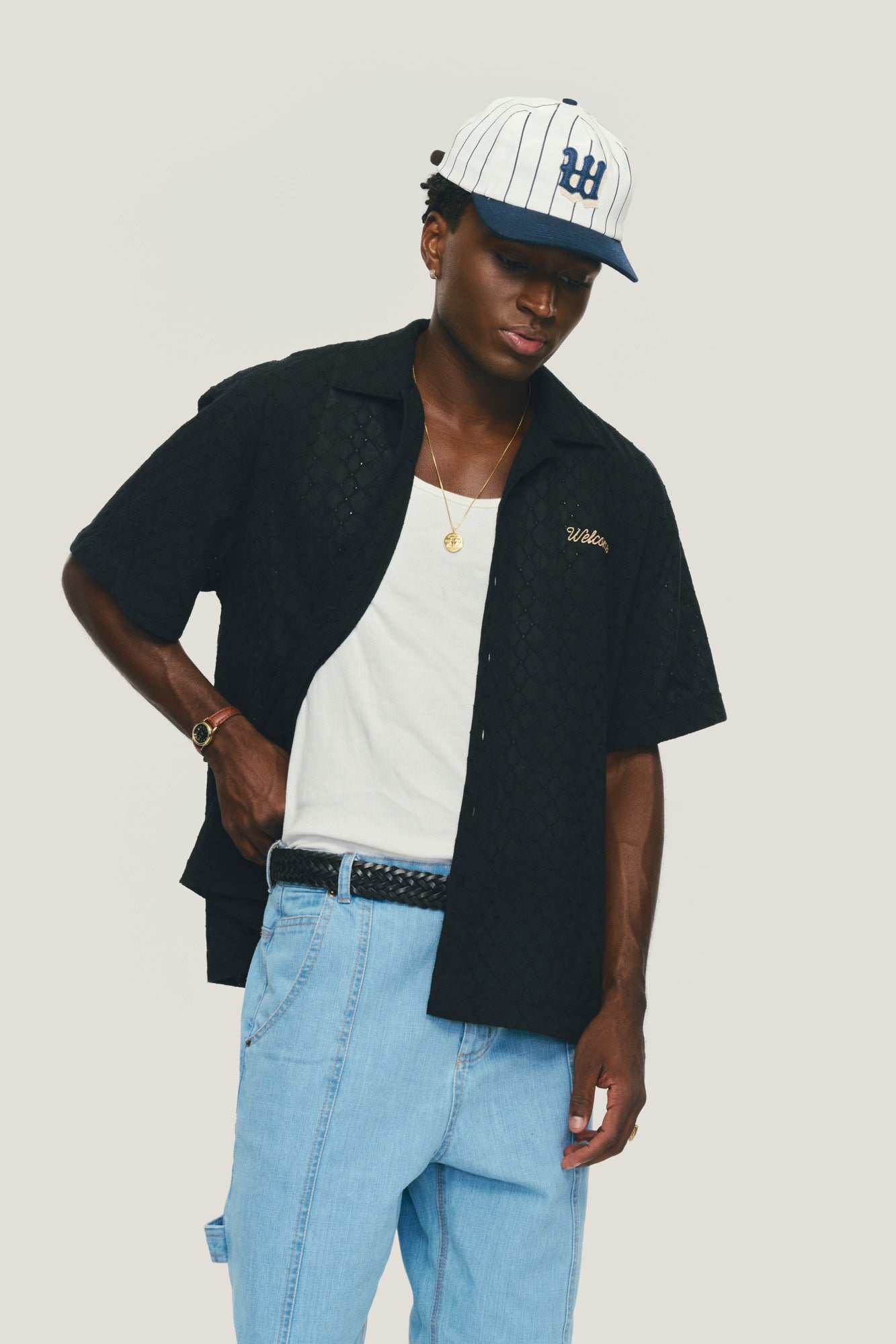 Camisa Laise Script - Preta