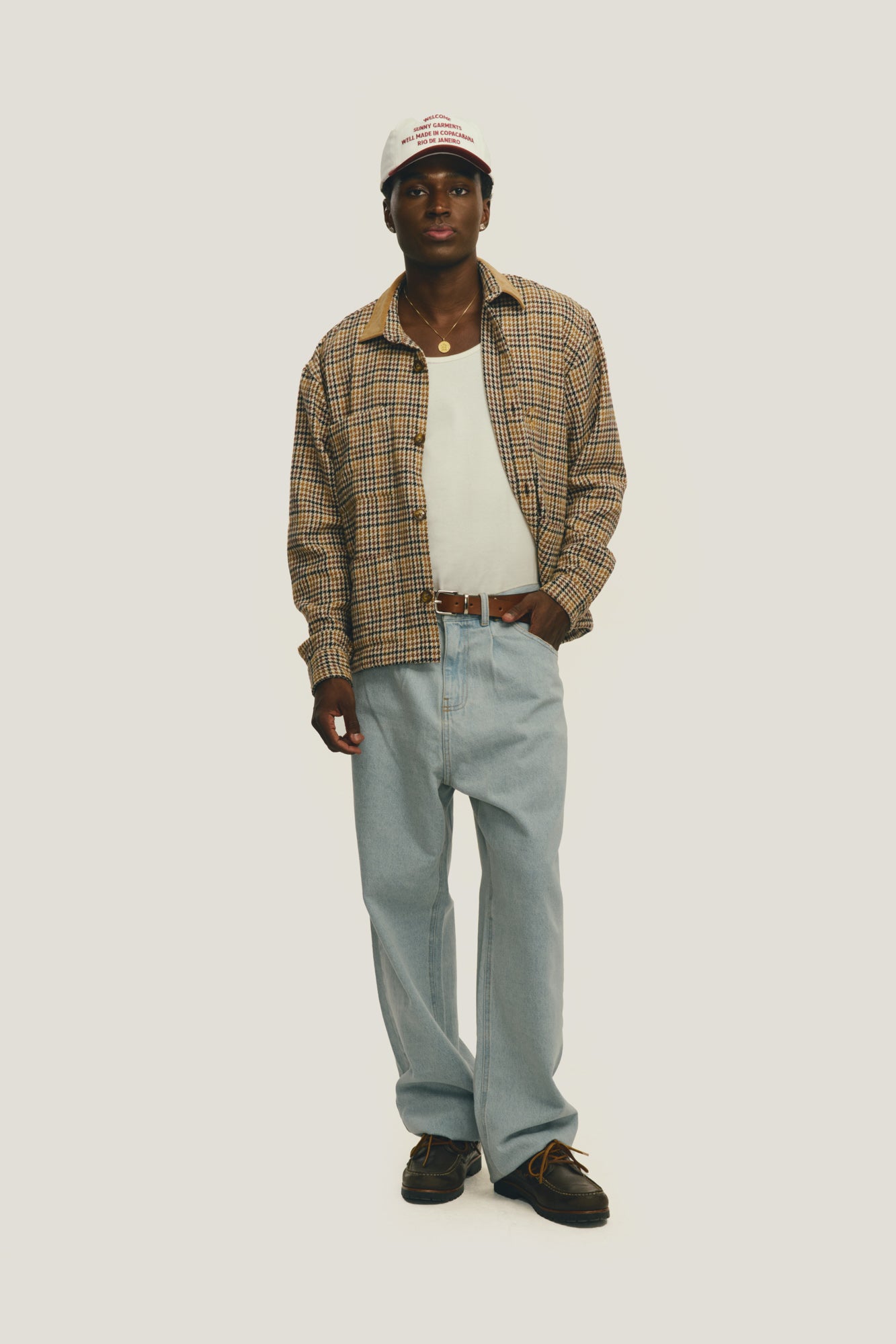 Boné Sunny Garments - Off White e Vinho