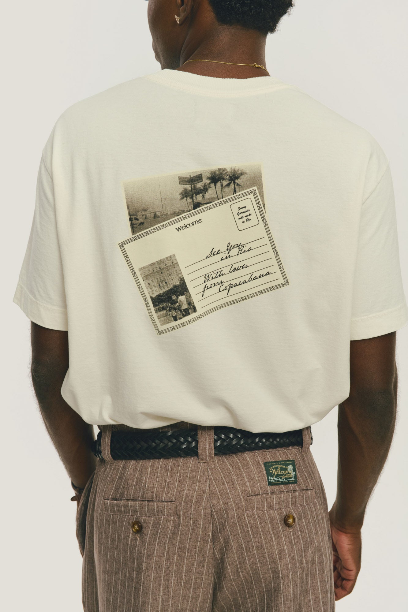 Cinto de Couro Trançado - Preto