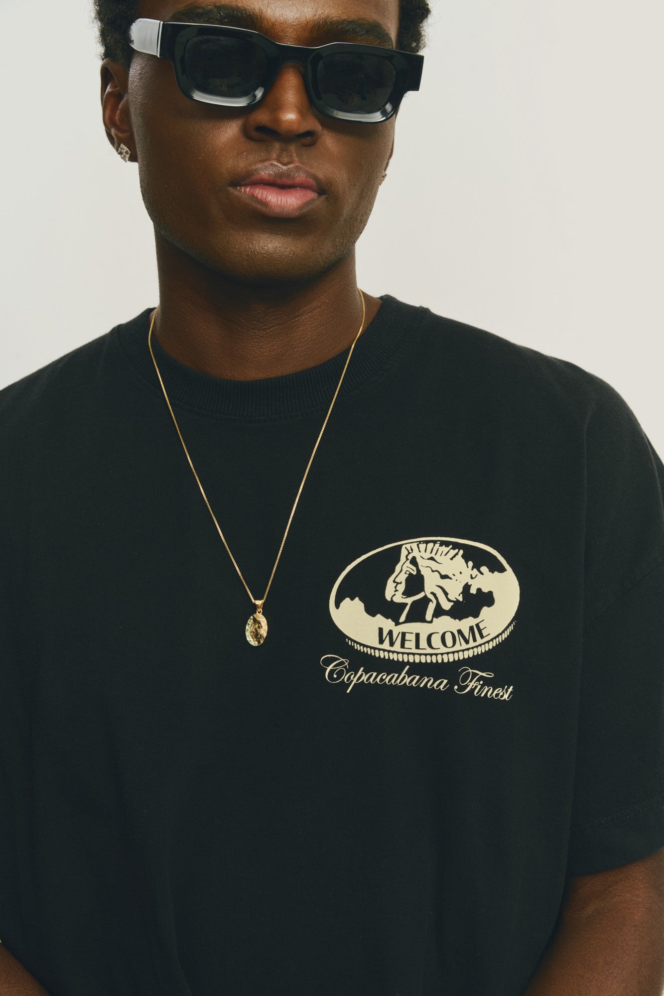 T-shirt Boxy Fit Royal Coin - Preta