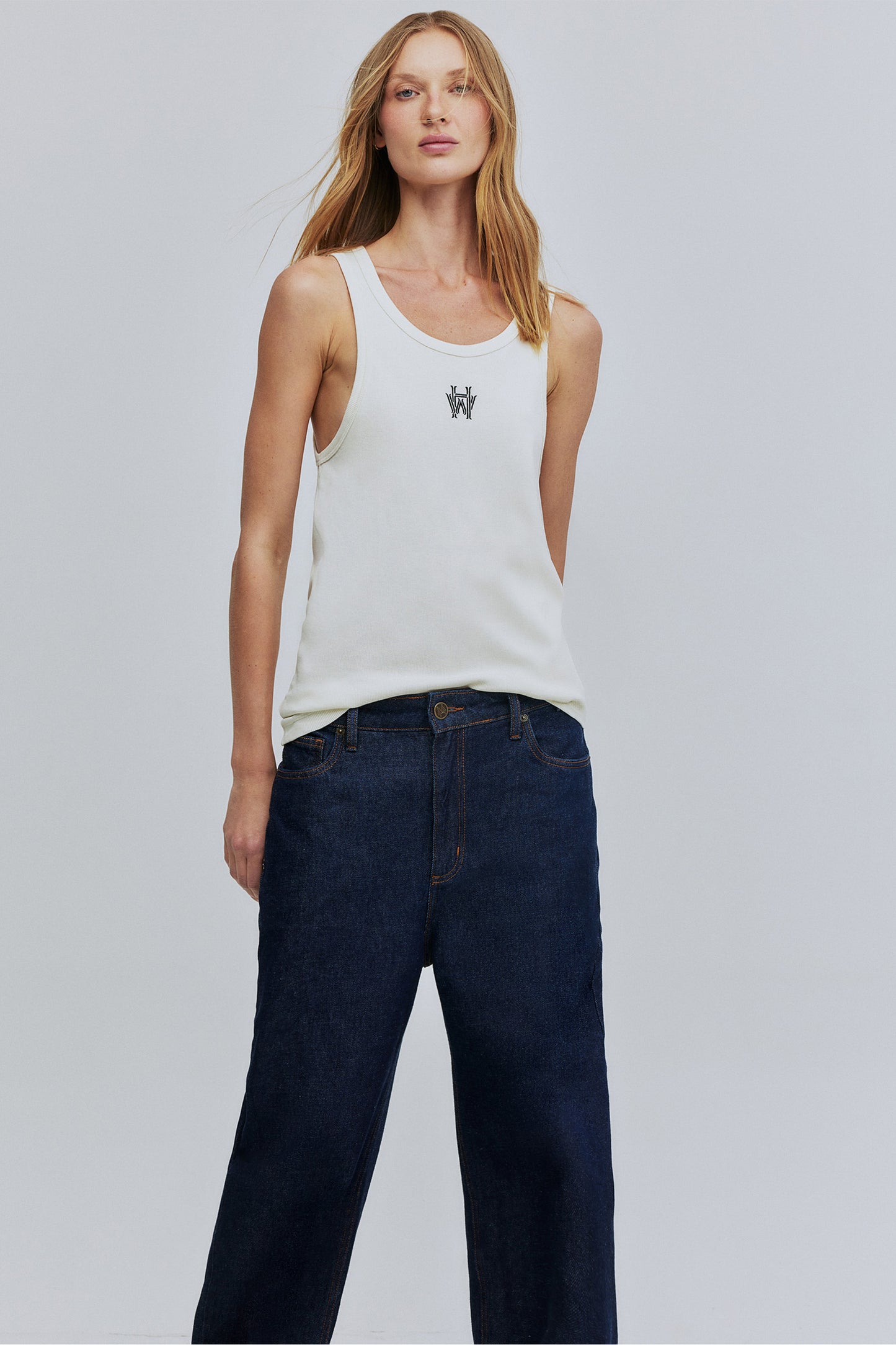 Calça Jeans Baggy Hering + Welcome - Azul Indigo
