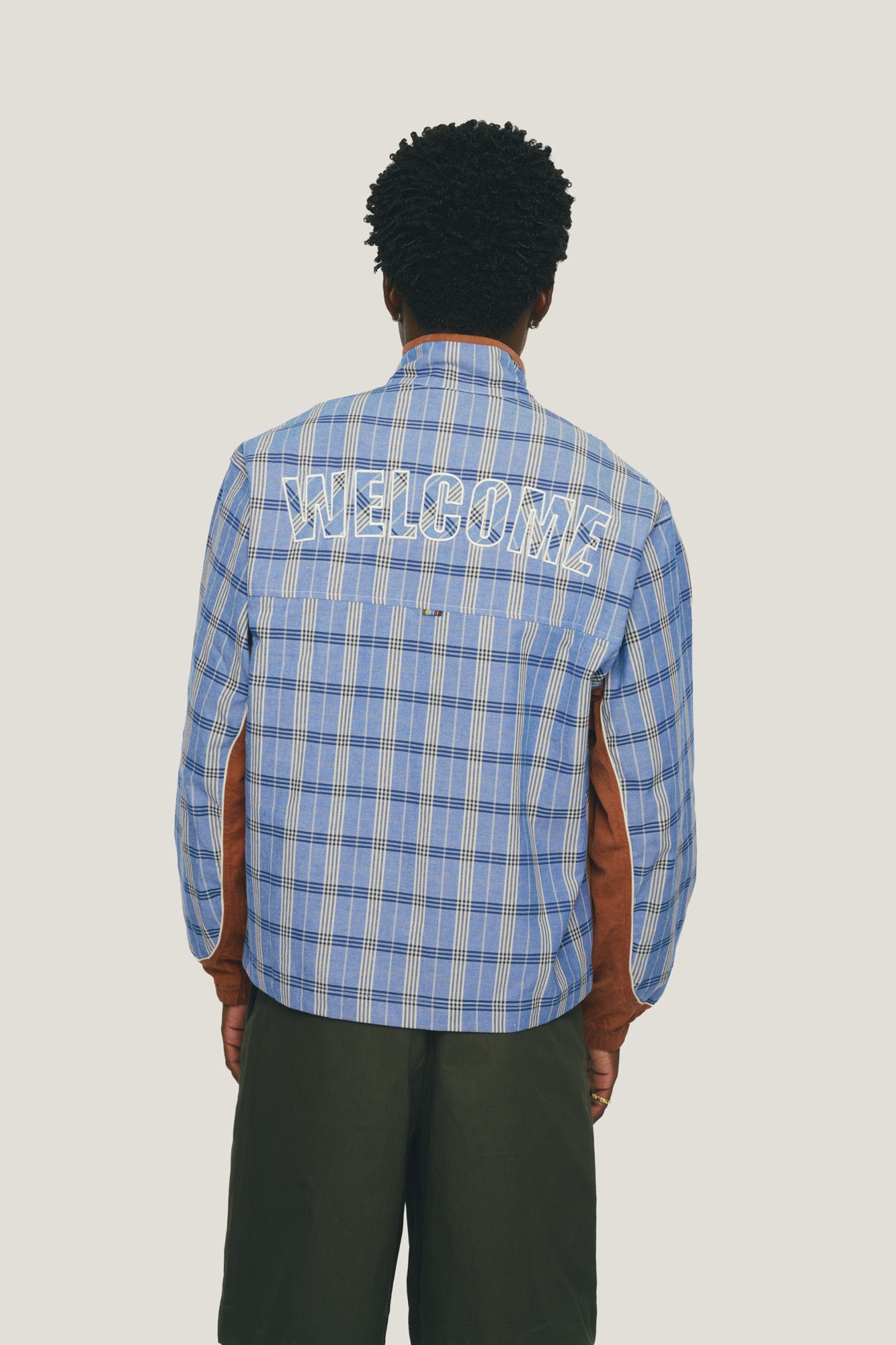 Jaqueta Tracksuit Blue Plaid