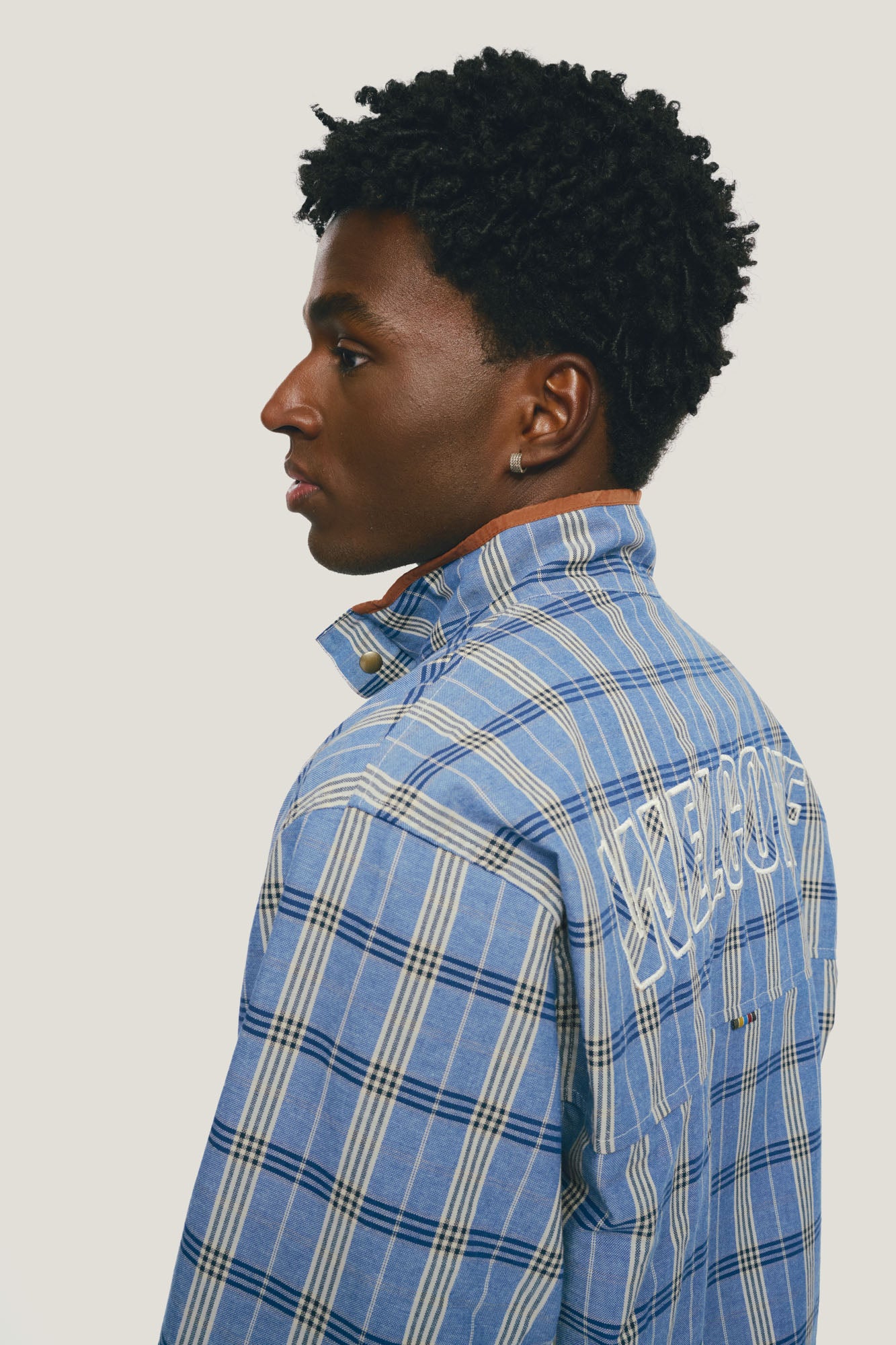 Jaqueta Tracksuit Blue Plaid