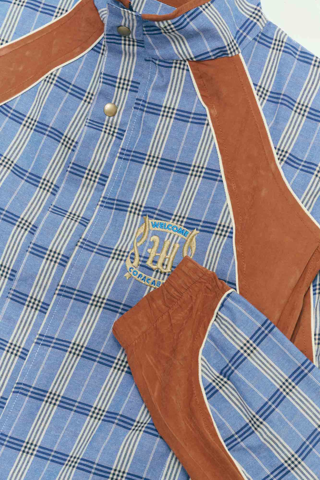 Jaqueta Tracksuit Blue Plaid