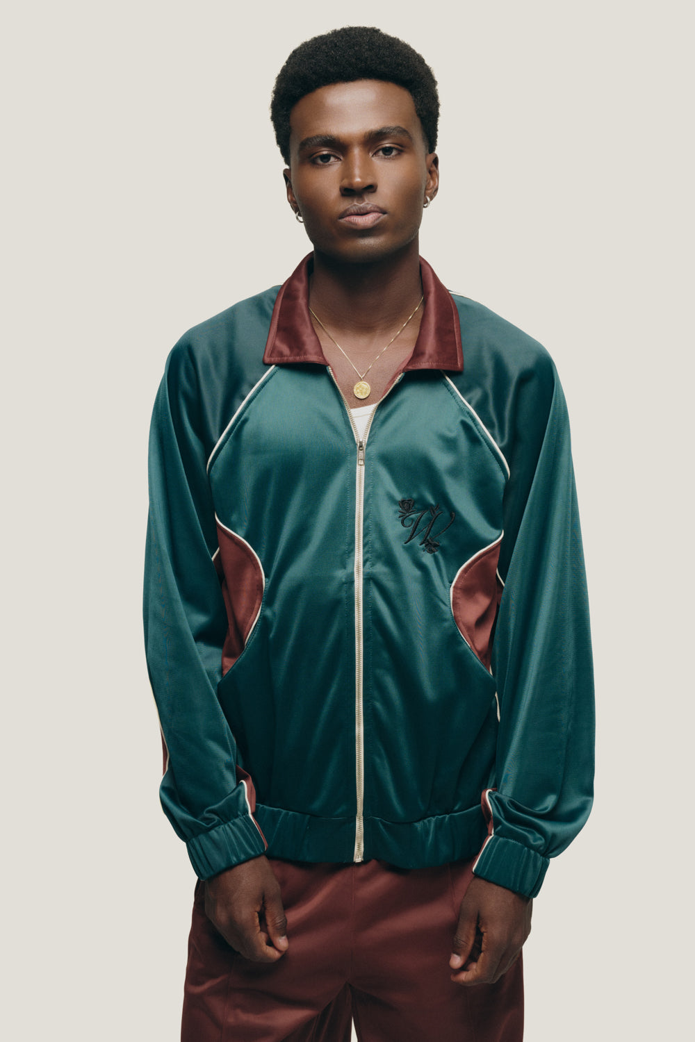 Jaqueta Tracksuit Galtieri - Verde e Marrom