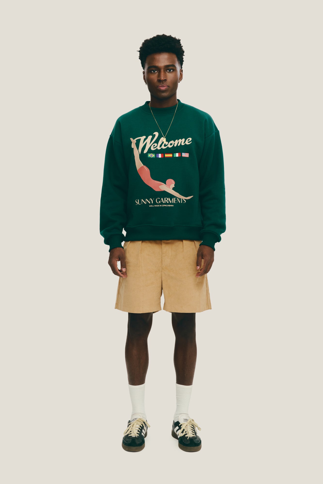 Moletom Crewneck Diving - Verde