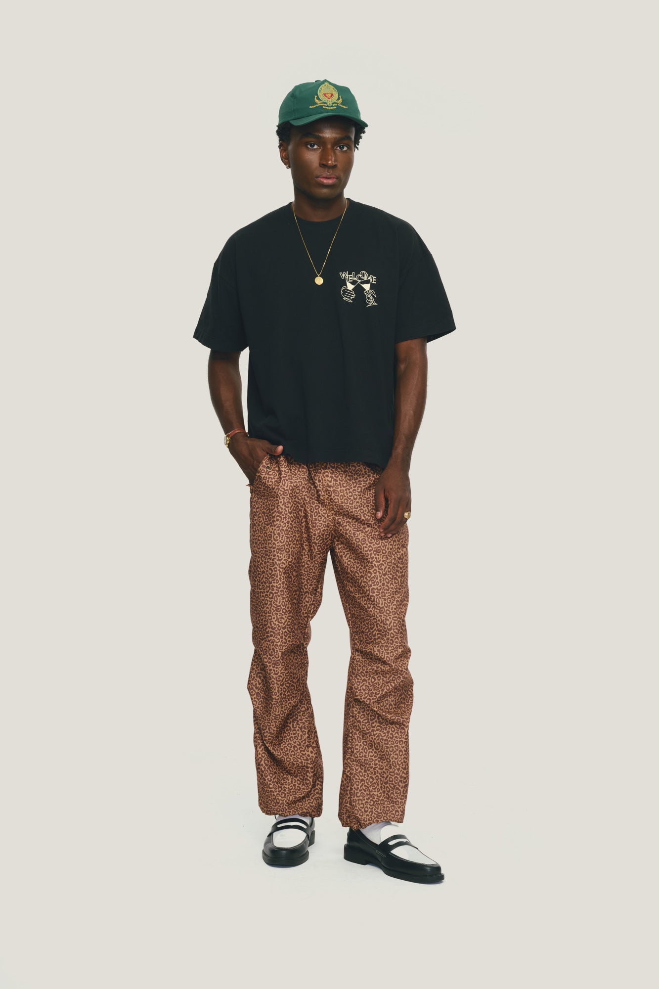 T-shirt Boxy Fit Night Out - Preto