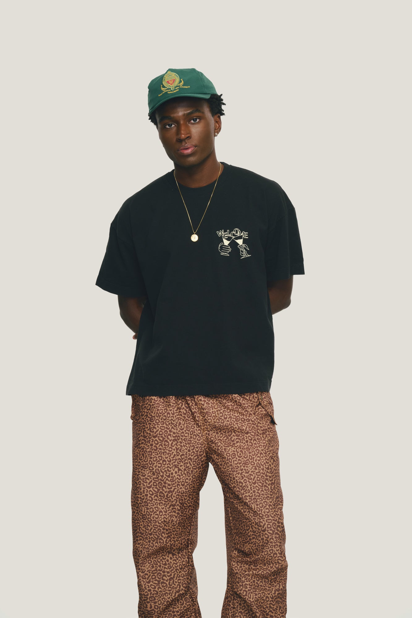 T-shirt Boxy Fit Night Out - Preto