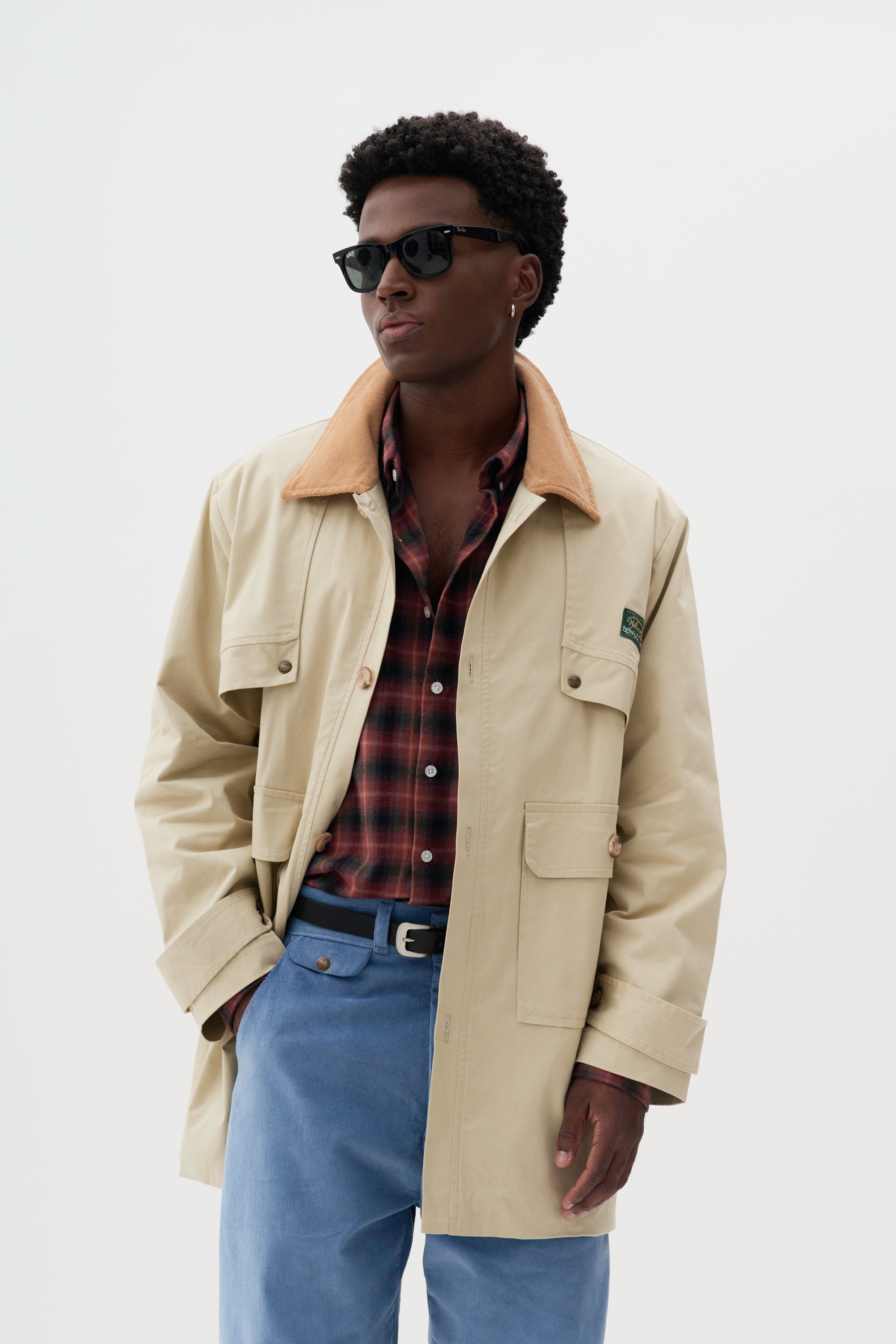 Jaqueta Trench Coat Noir - Bege – Welcome Rio