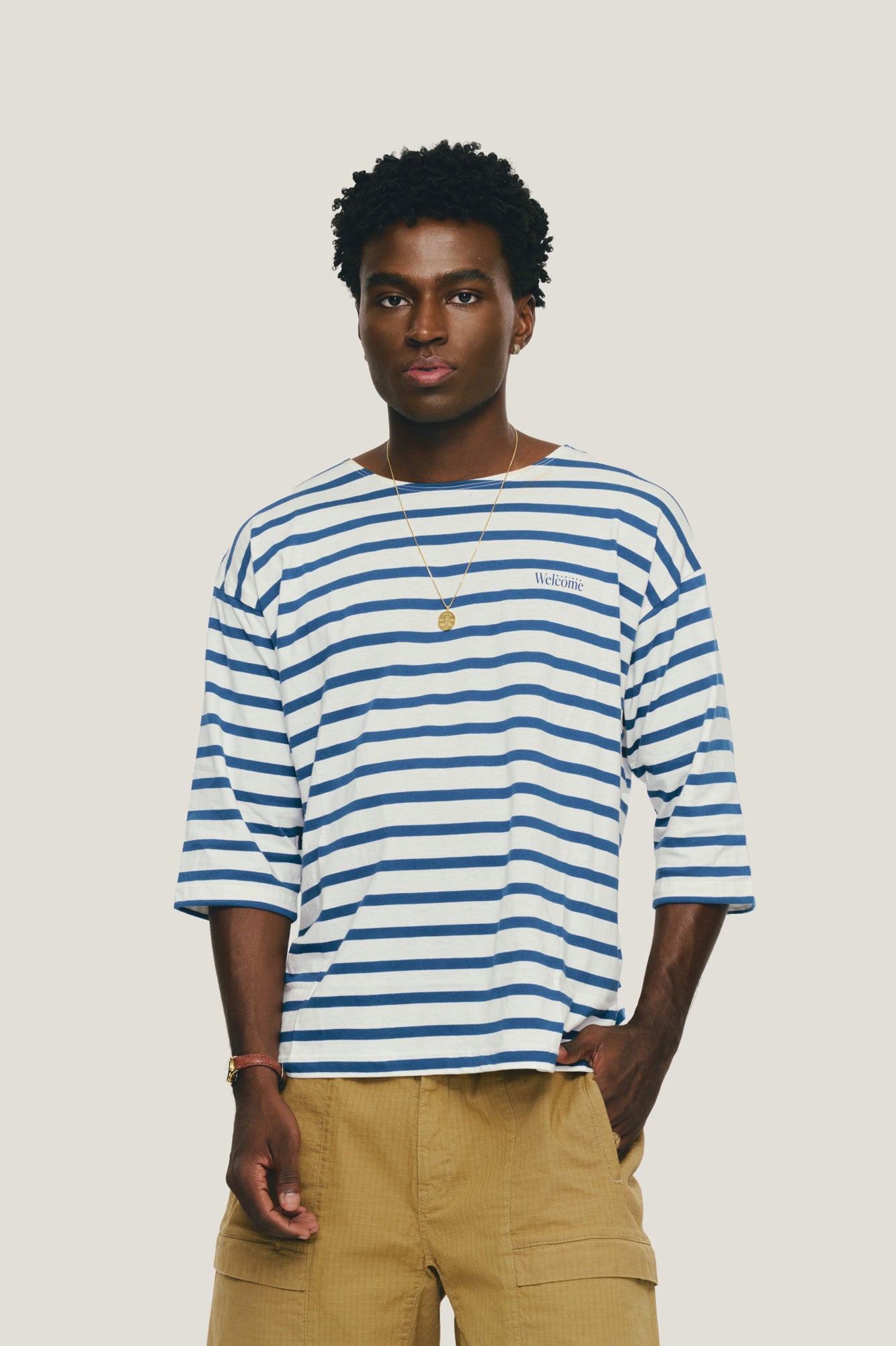 T-shirt Mariner Listrada - Manga 3/4