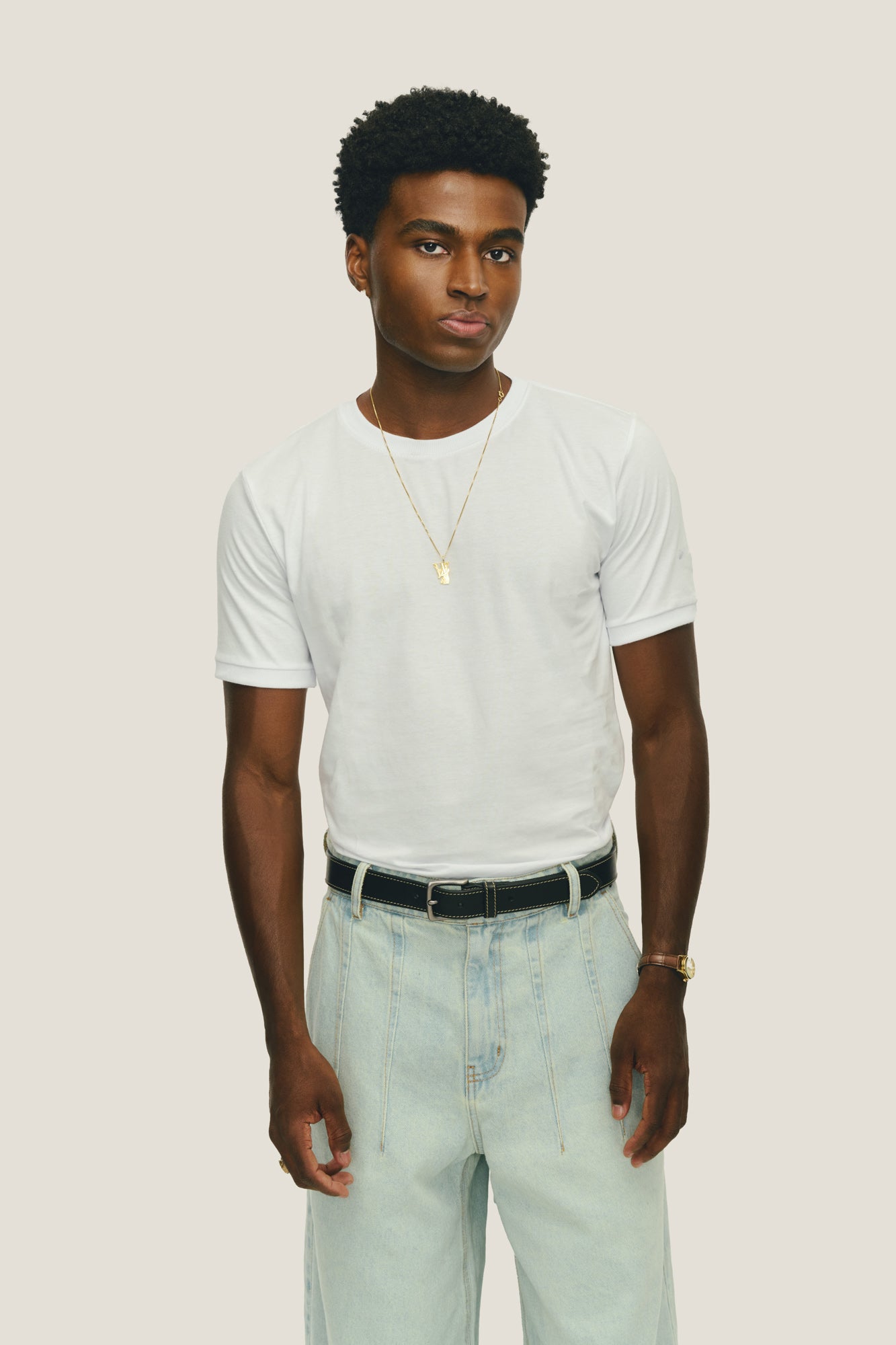 T-shirt Slim Fitted - Off White