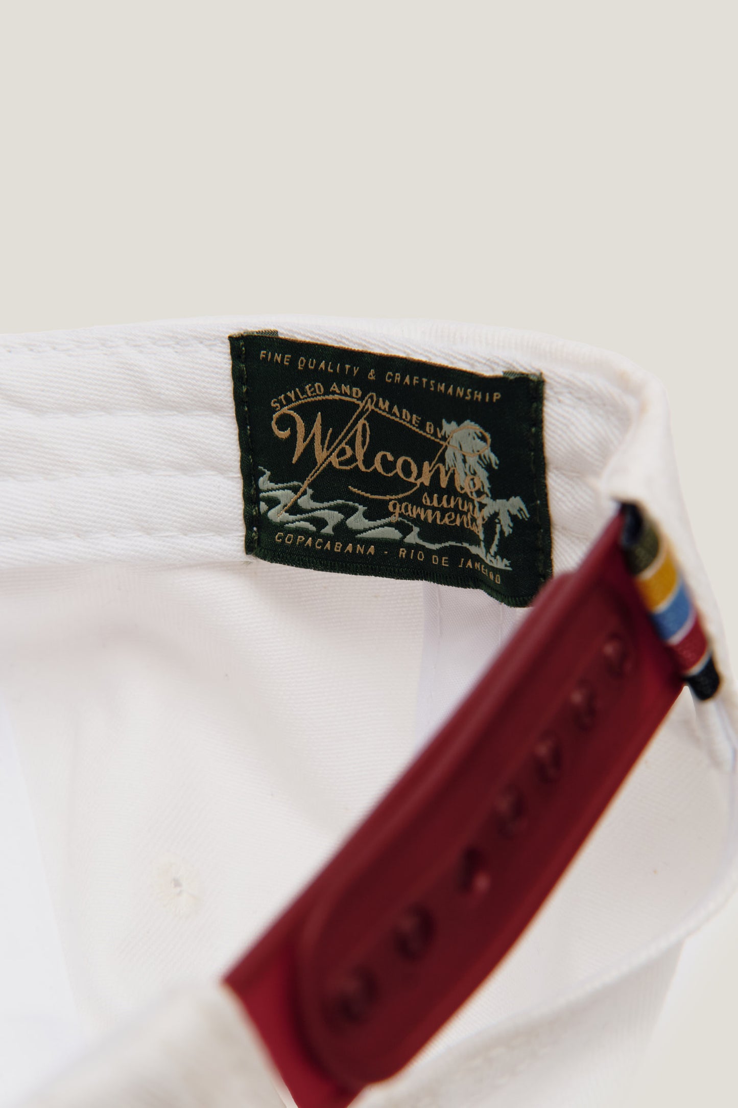 Boné Sunny Garments - Off White e Vinho