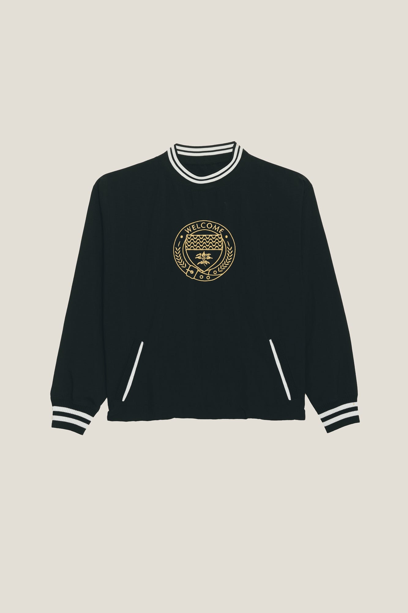 Casaco Crewneck Nylon - Preto