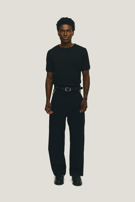 T-shirt Slim Fitted - Preta