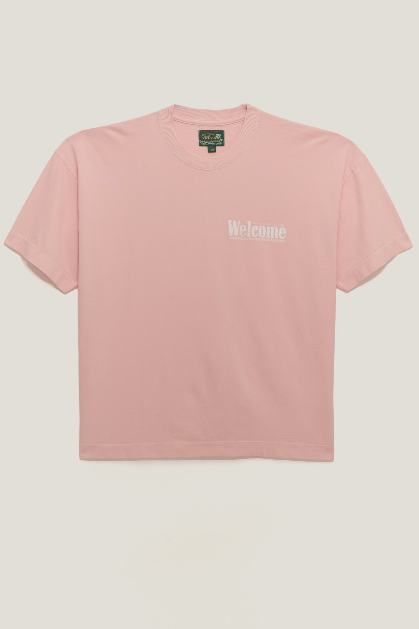 T-Shirt Boxy Fit Taxi Rider - Rosa Stoned