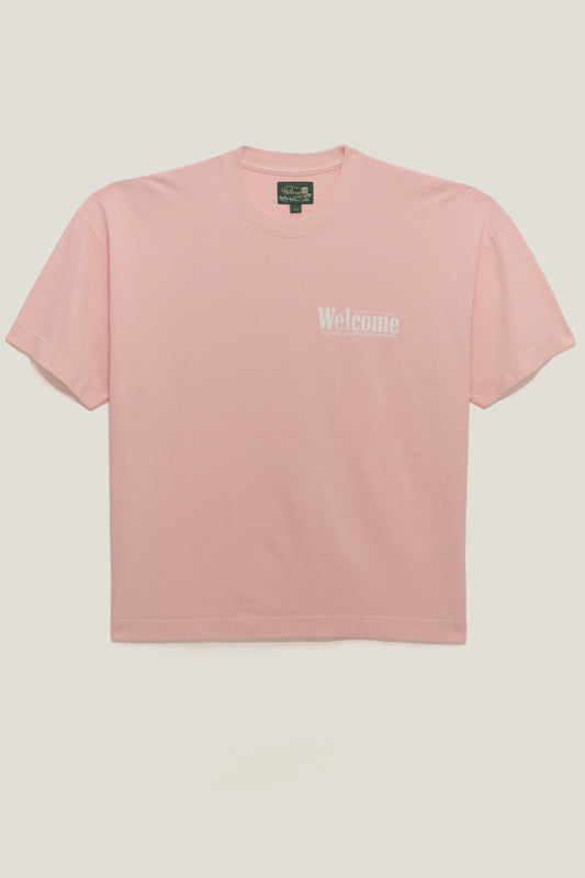 T-Shirt Boxy Fit Taxi Rider - Rosa Stoned