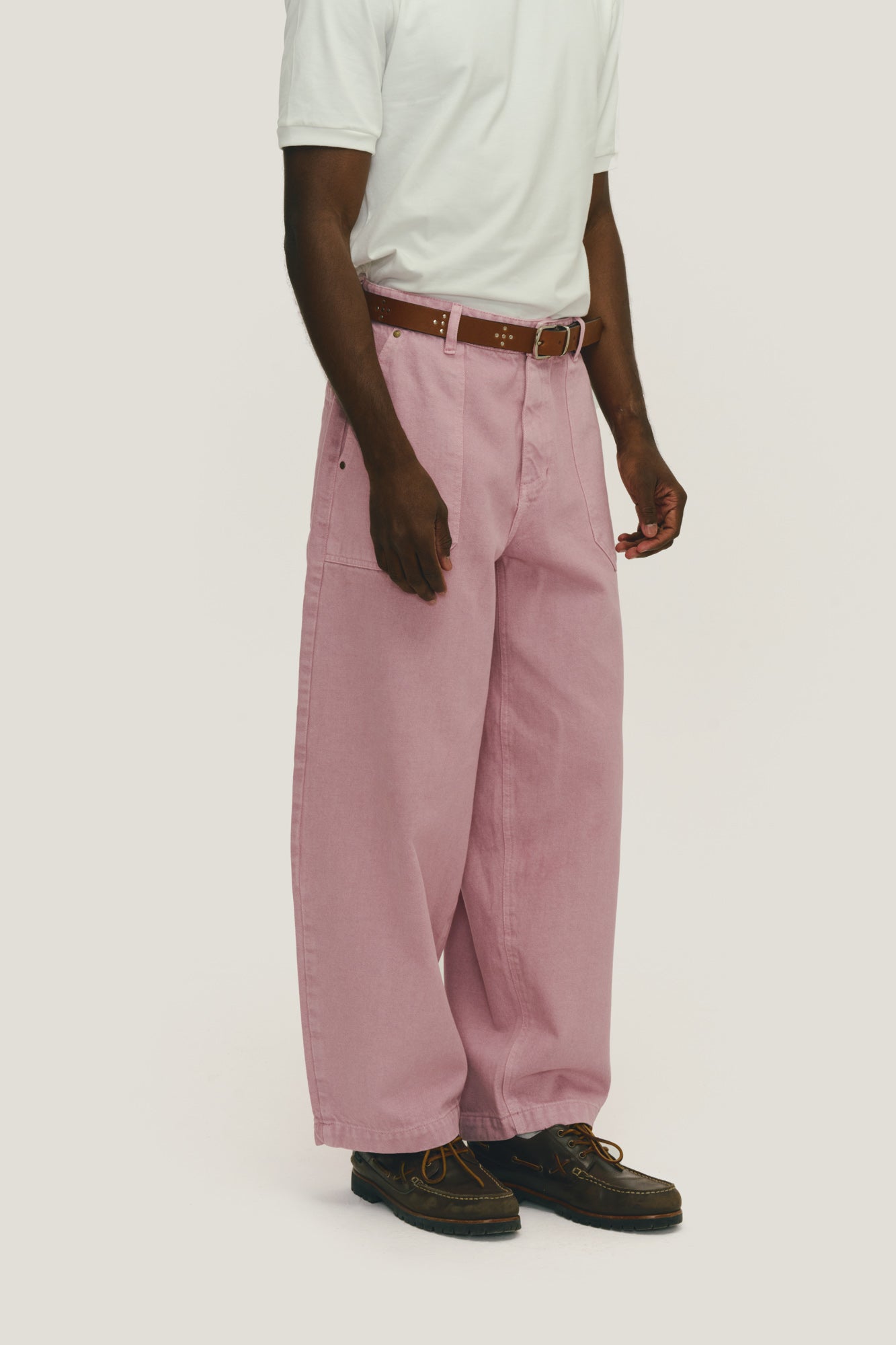 Calça Jeans Balloon - Rosa