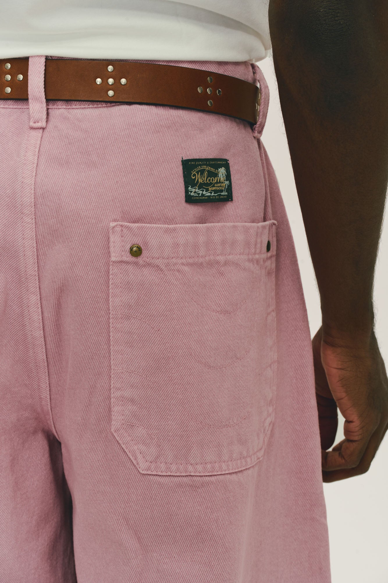 Calça Jeans Balloon - Rosa