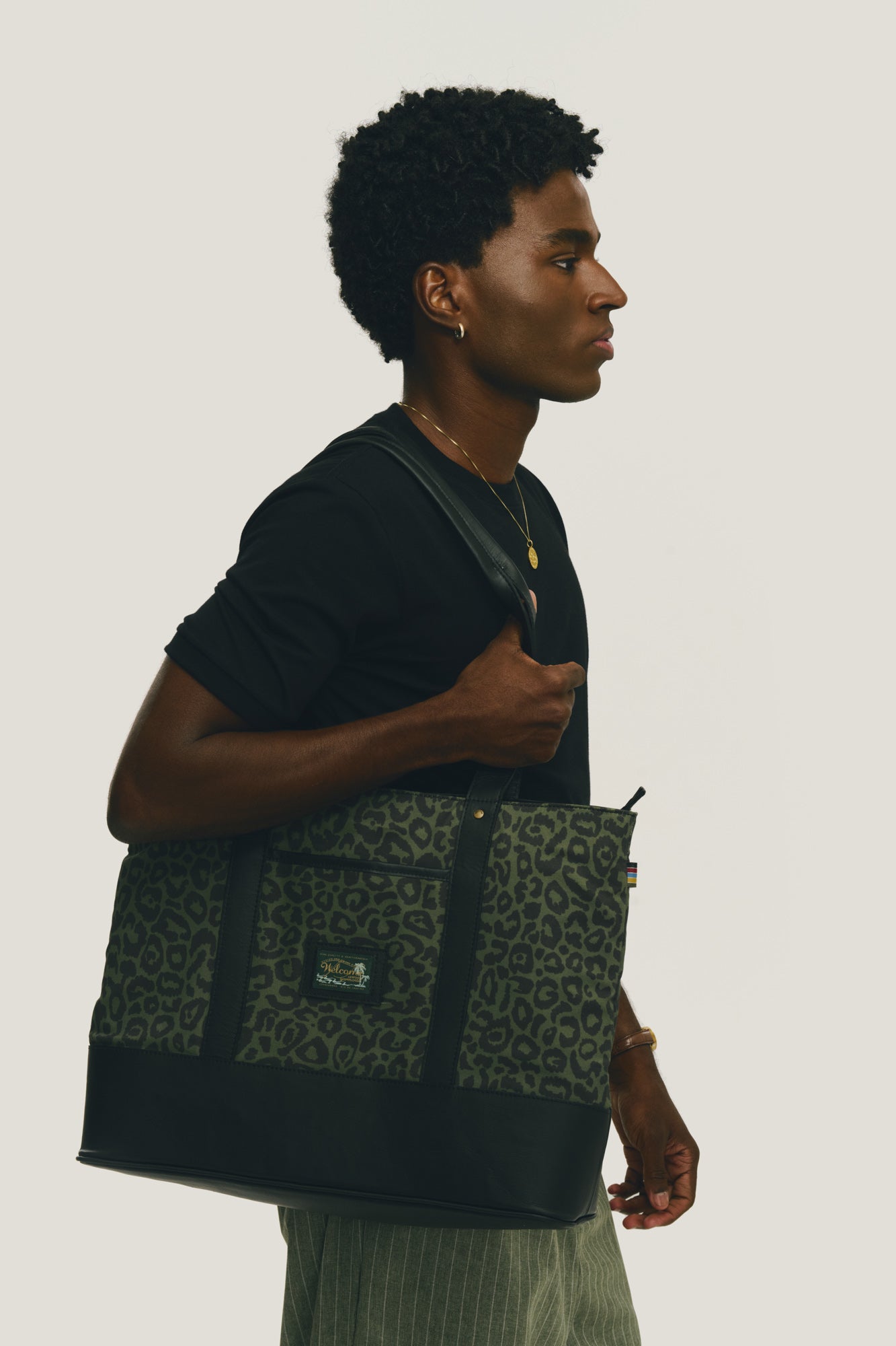Canvas Tote Bag Sunny Heavy Weight - Leopard