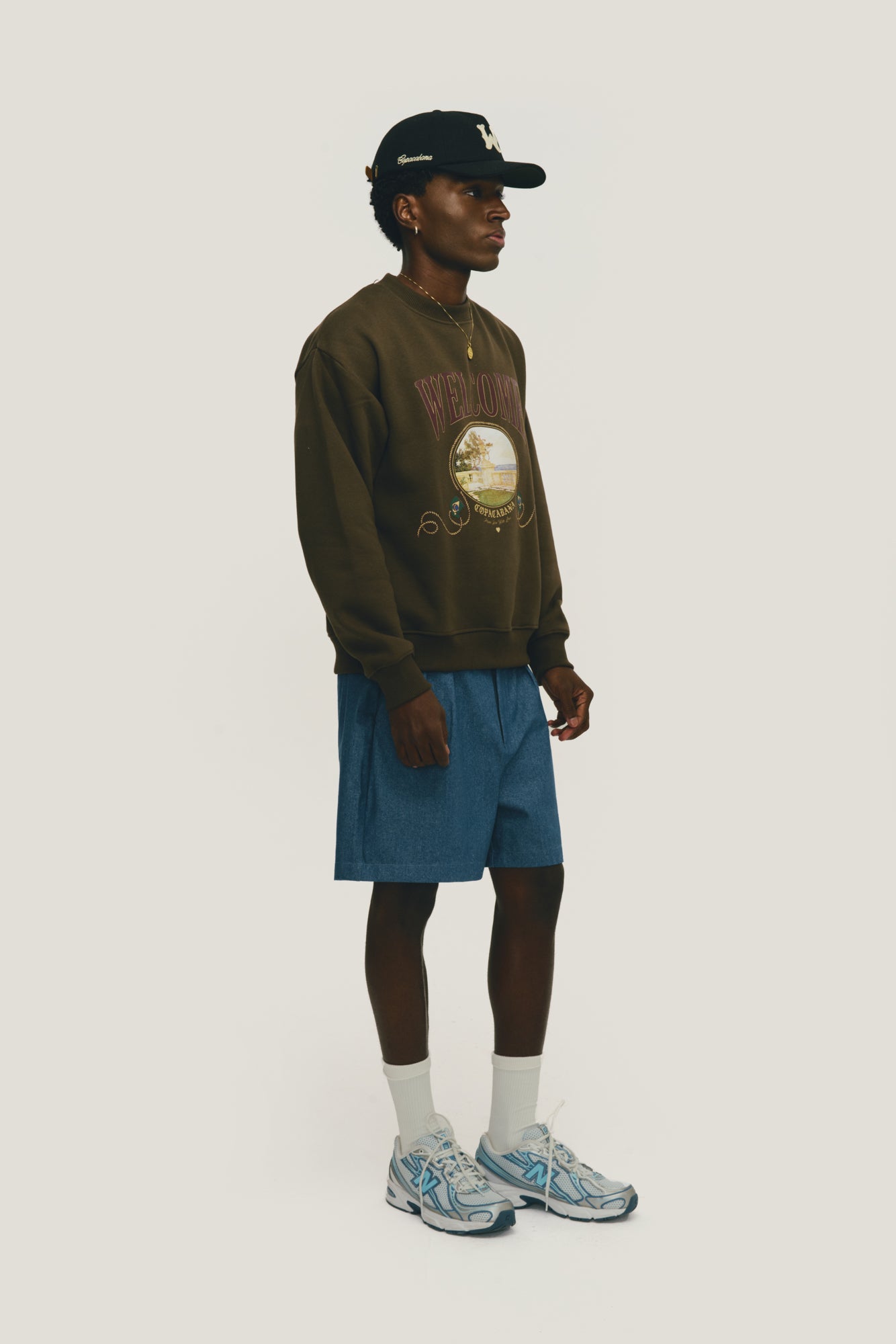 Casaco Crewneck Souvenir - Marrom