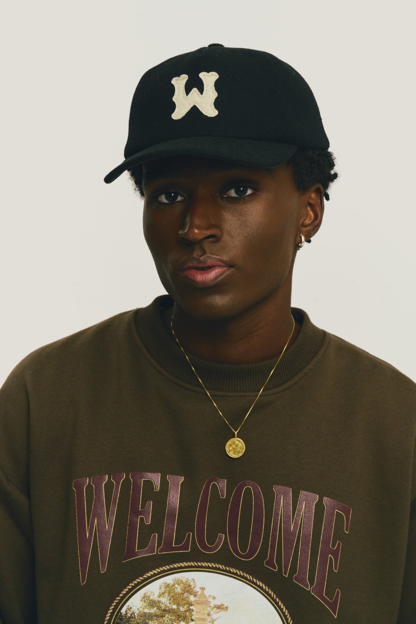 Casaco Crewneck Souvenir - Marrom