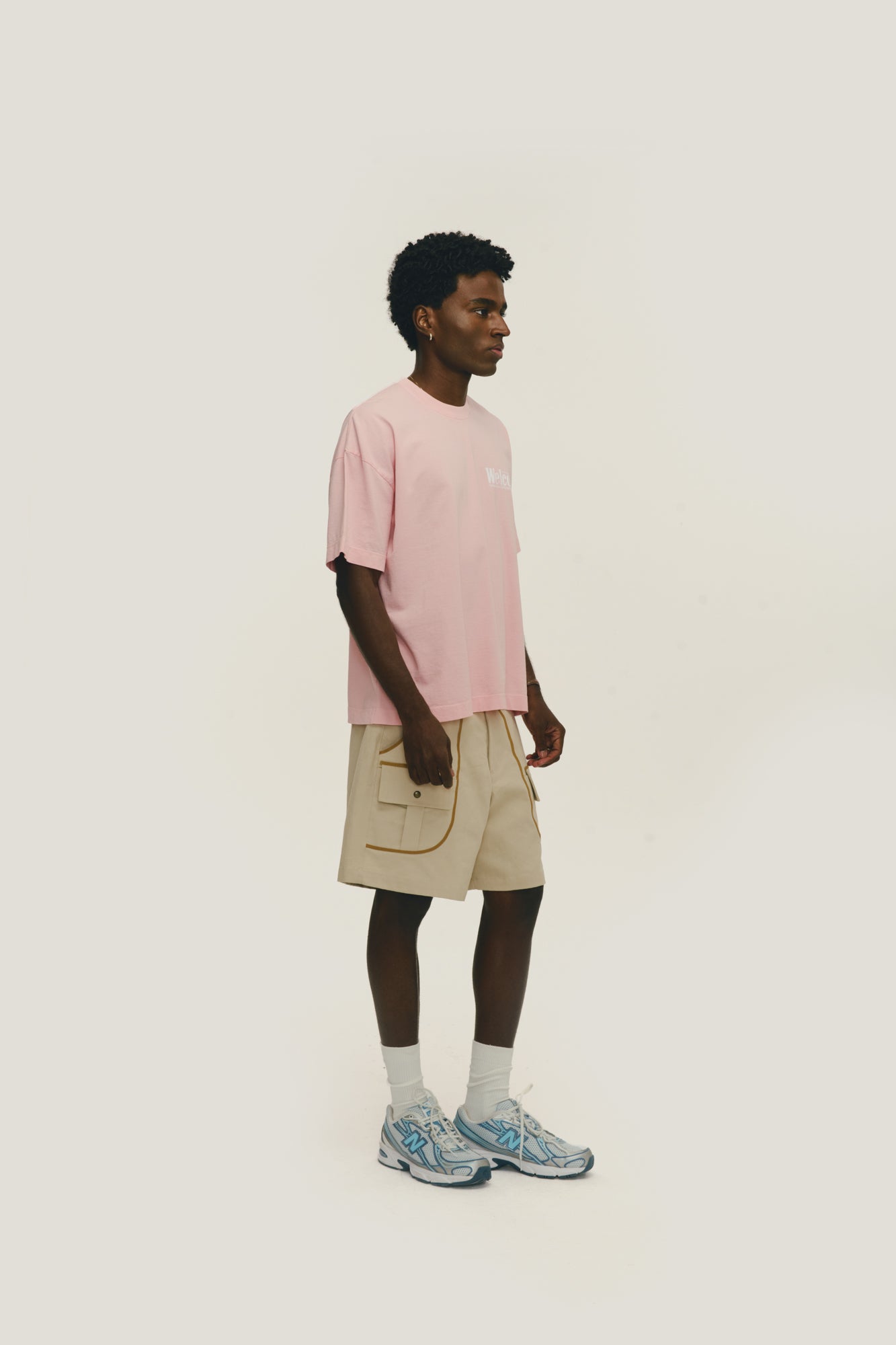 T-Shirt Boxy Fit Taxi Rider - Rosa Stoned