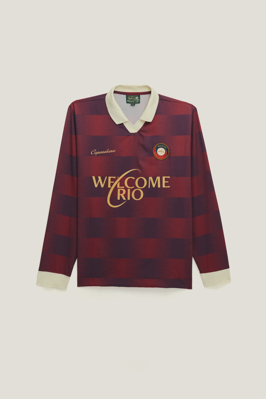 Camisa Jersey Cherry - Vinho e Rosa