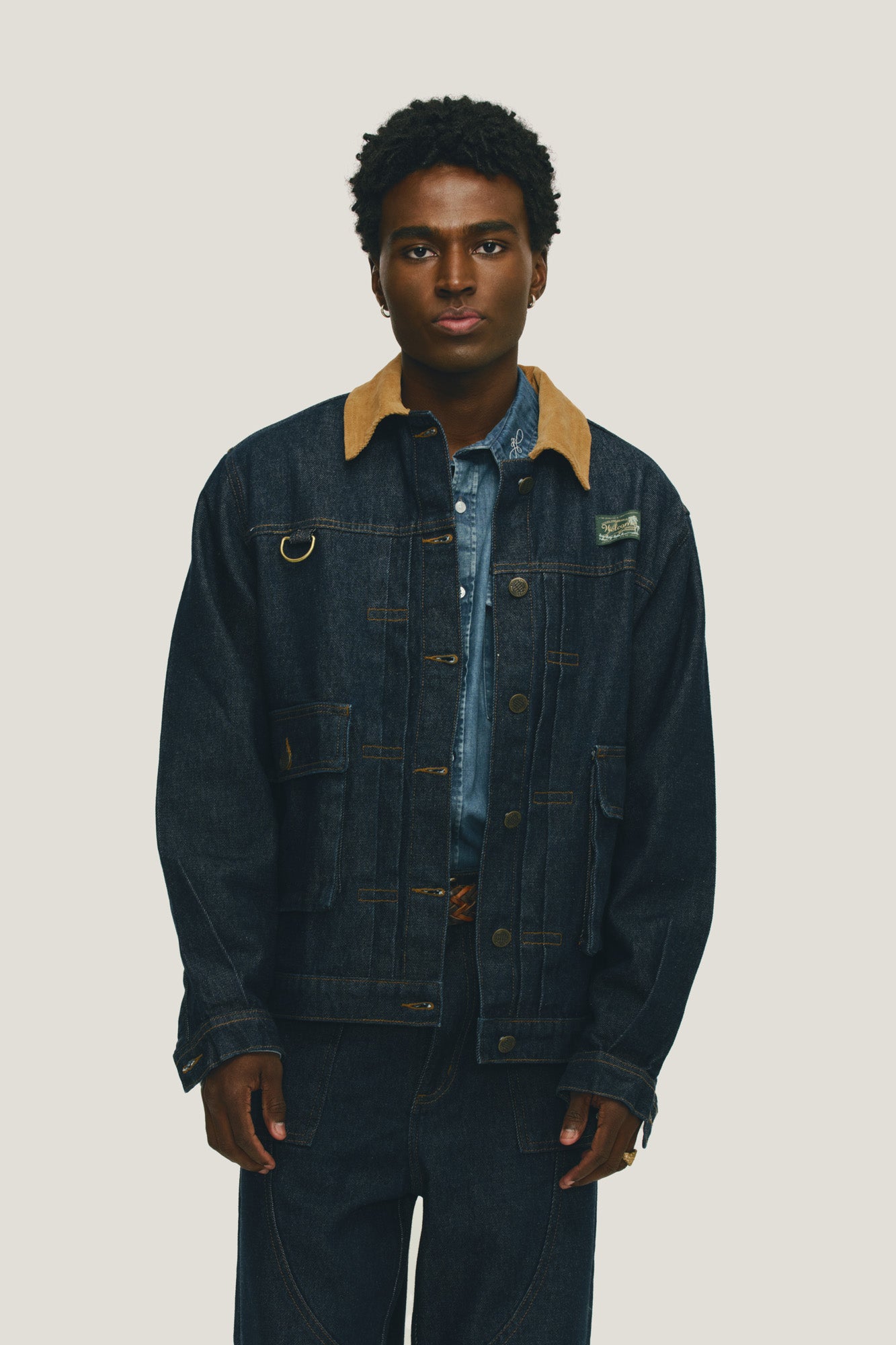Jaqueta Jeans Western - Índigo e Cotelê