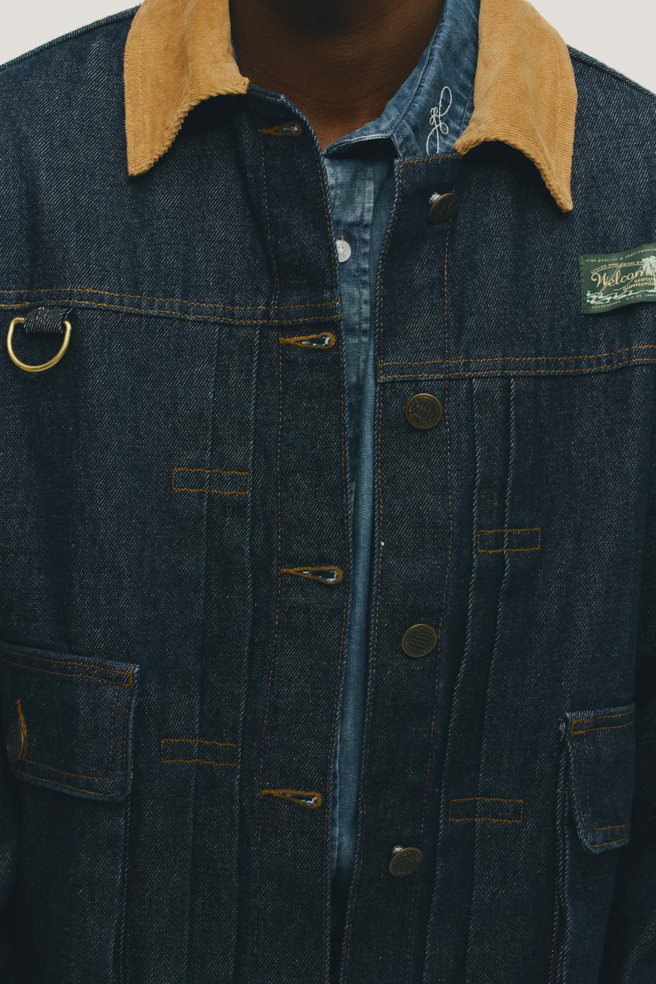 Jaqueta Jeans Western - Índigo e Cotelê
