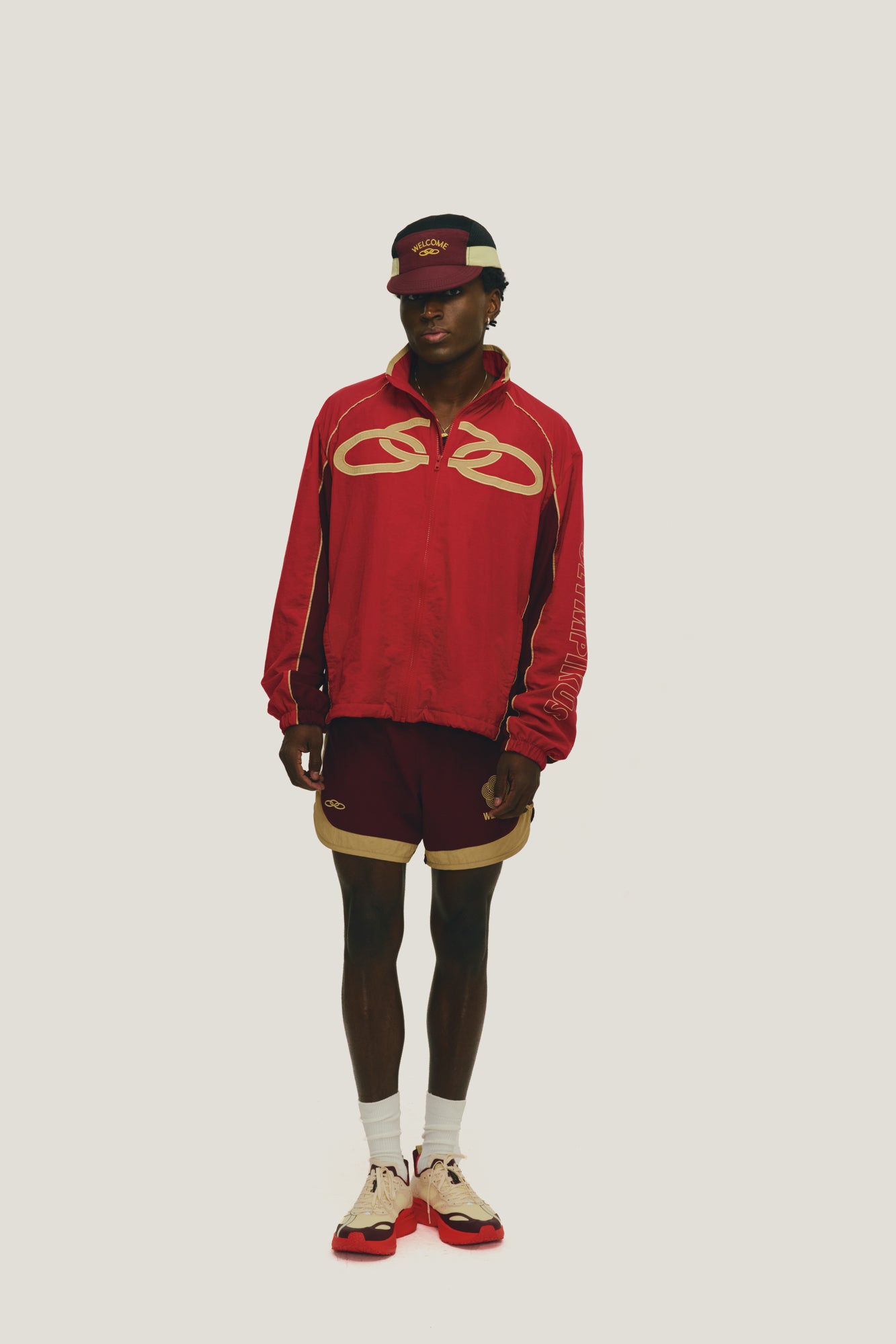 Jaqueta Windbreaker Mantra Olympikus + Welcome - Vermelha