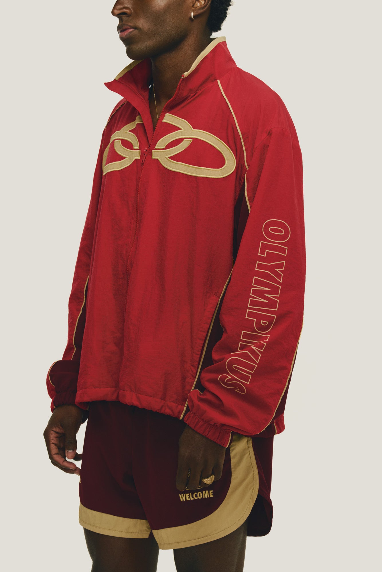 Jaqueta Windbreaker Mantra Olympikus + Welcome - Vermelha