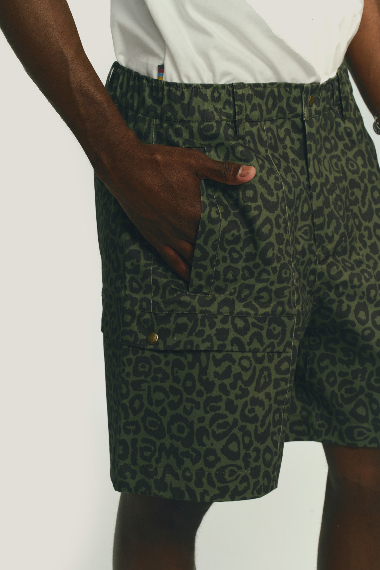 Bermuda Cargo Big Pockets Leopard