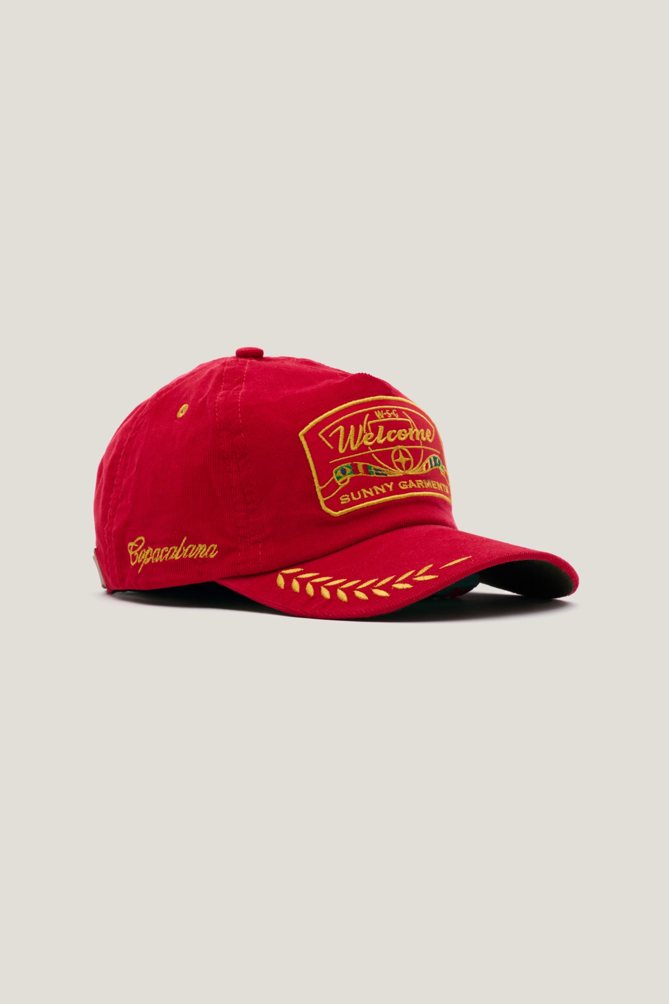 Boné Global Veludo - Vermelho