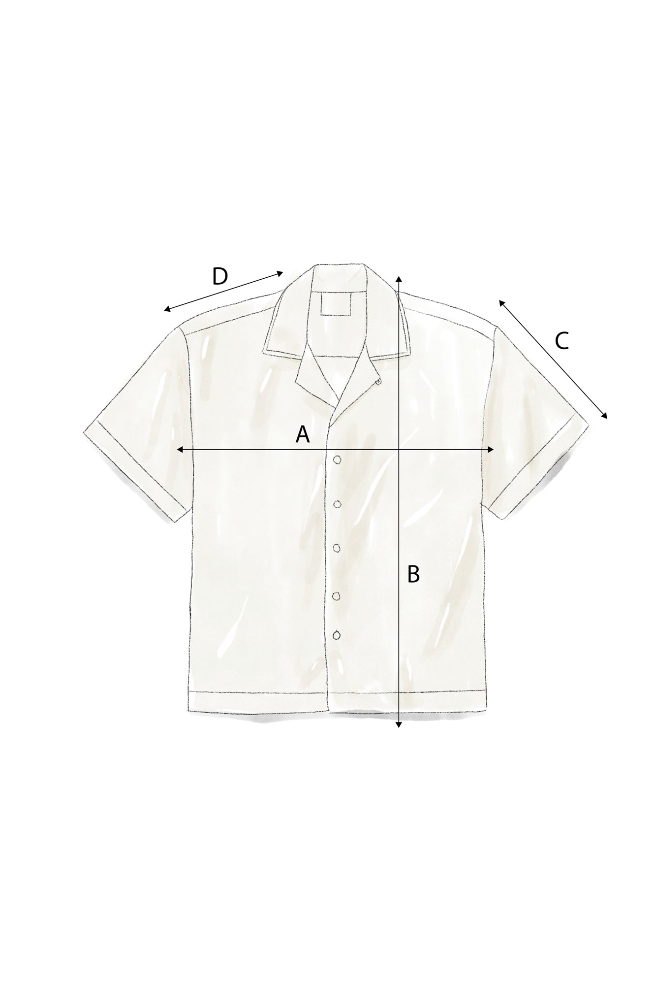 Camisa Sheen Bordado - Off White e Azul