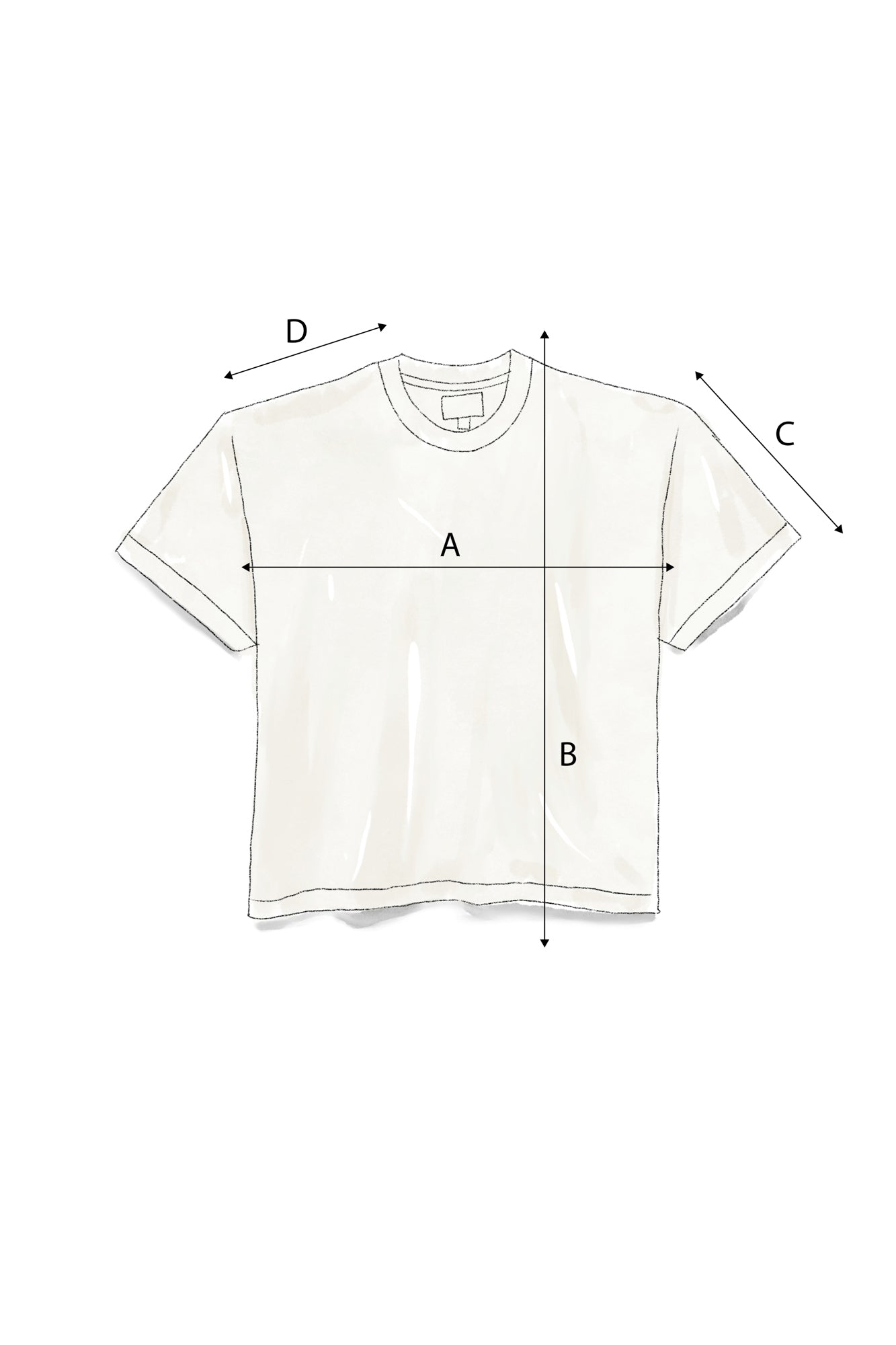 T-shirt Boxy Fit Basic - Off