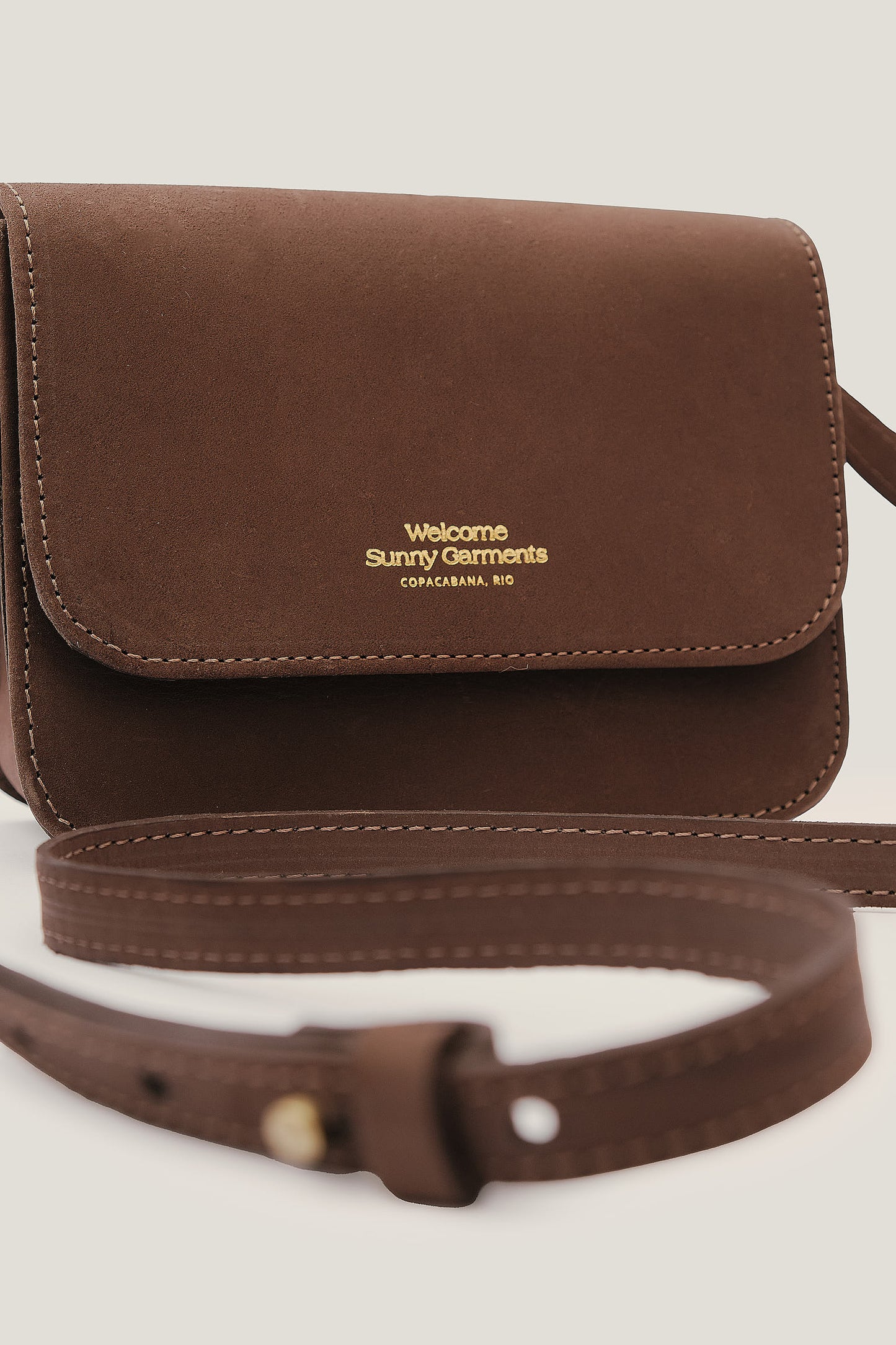 Bolsa de Couro Lafaiete - Marrom Conhaque