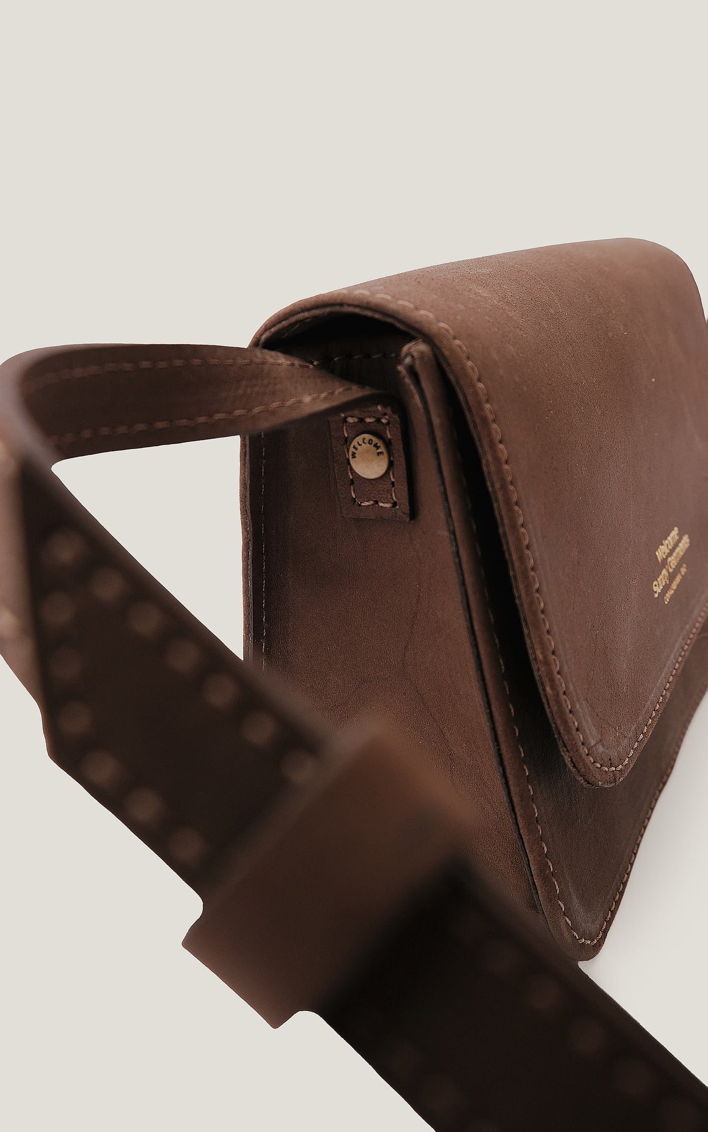Bolsa de Couro Lafaiete - Marrom Conhaque