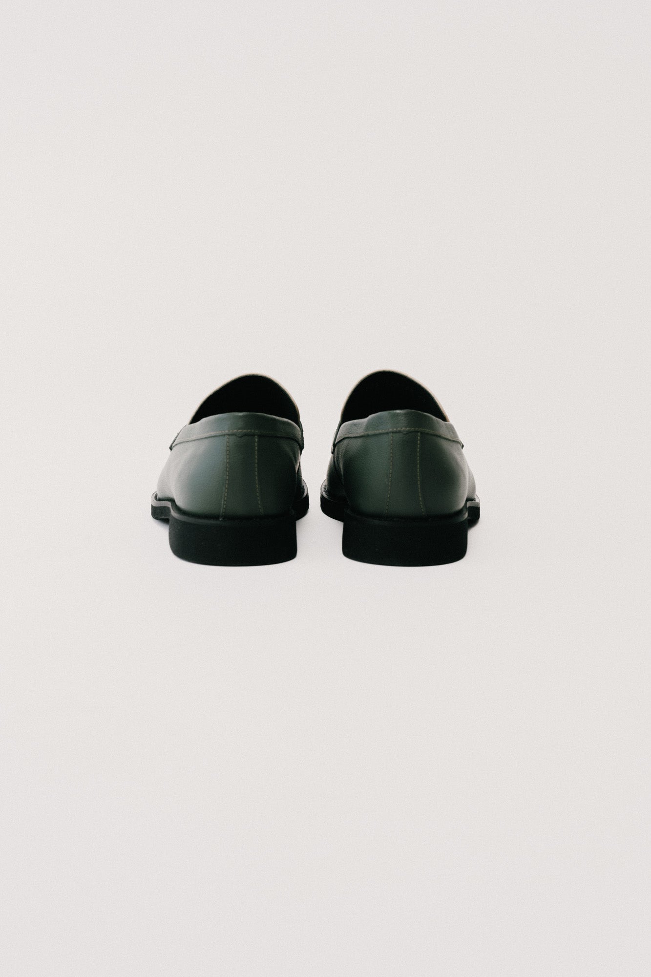 Sapato Penny Loafer Atlântico - Verde e Marfim