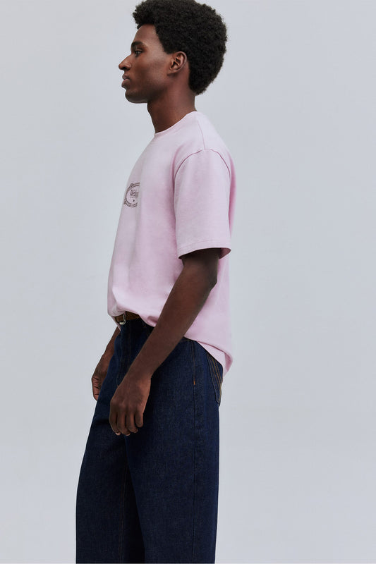 T-shirt Comfort Fit Frame Hering + Welcome - Rosa
