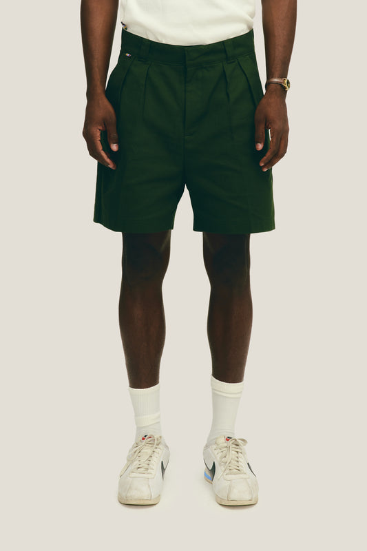 Bermuda Alfaiataria Dupla Prega - Verde